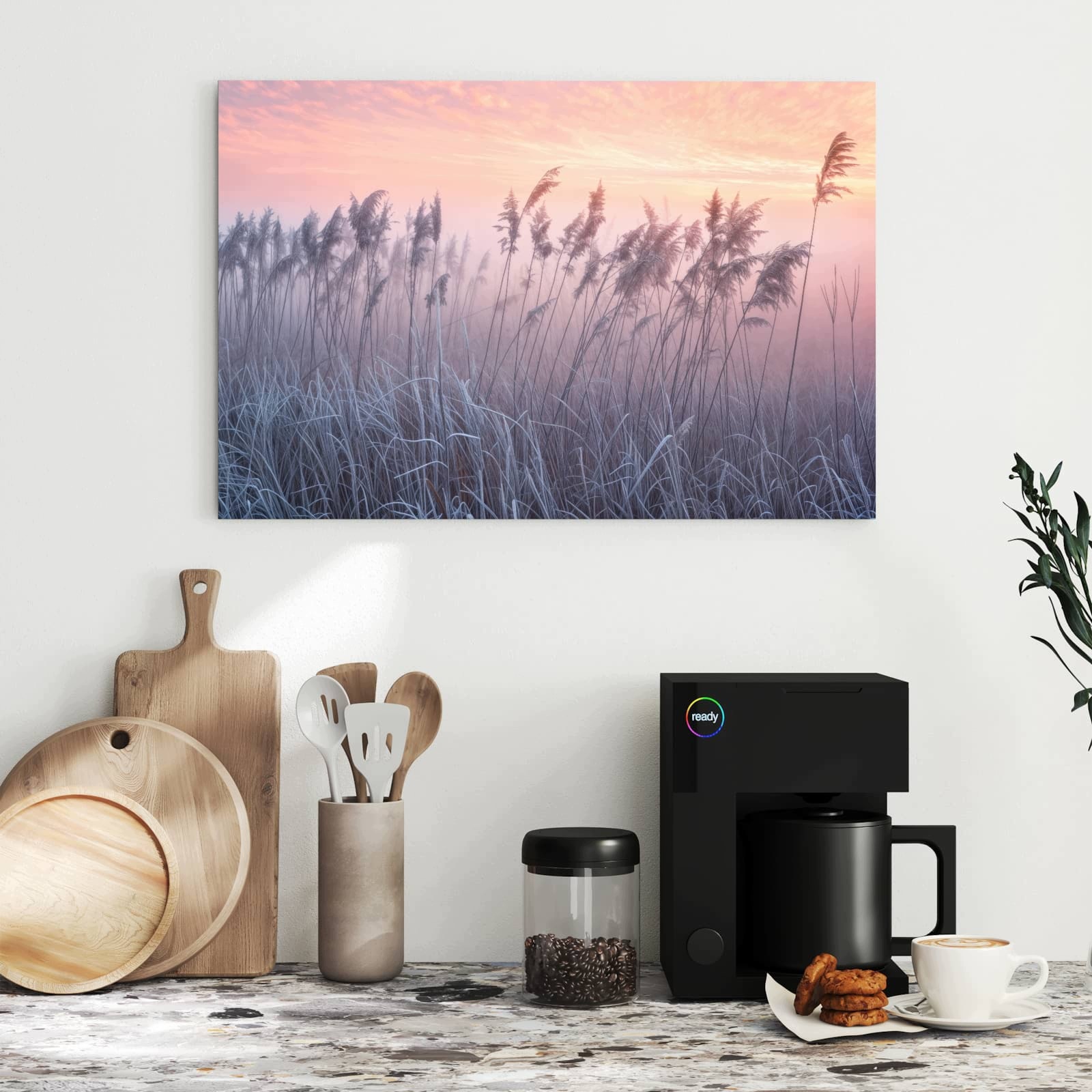 Magnetická tabule – obraz na zeď Zamlžená louka ráno | 60 × 40 cm