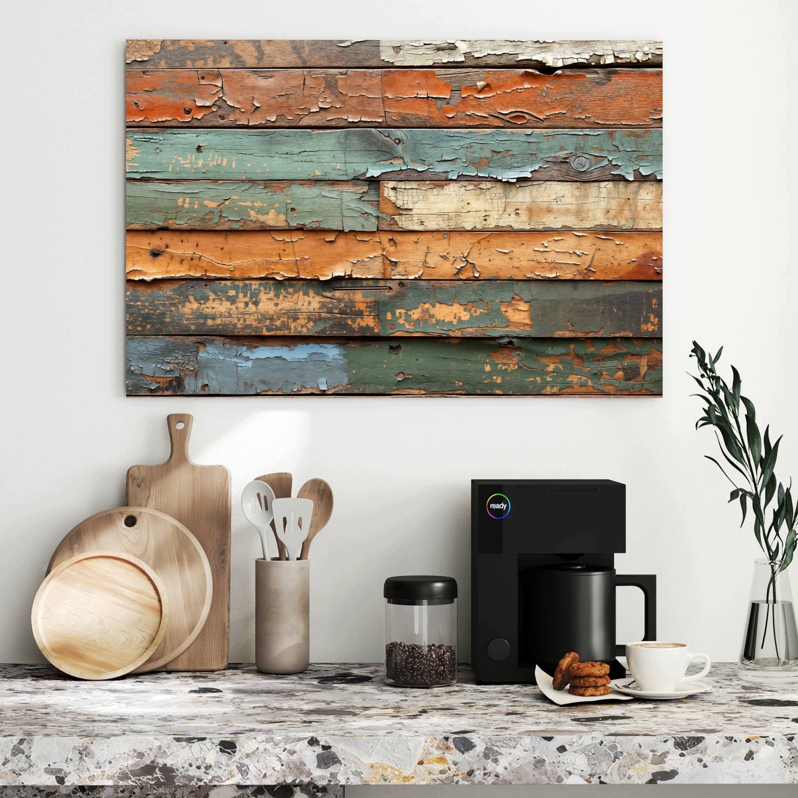 Magnetická tabule – obraz na zeď Antická prkna | 90 × 60 cm