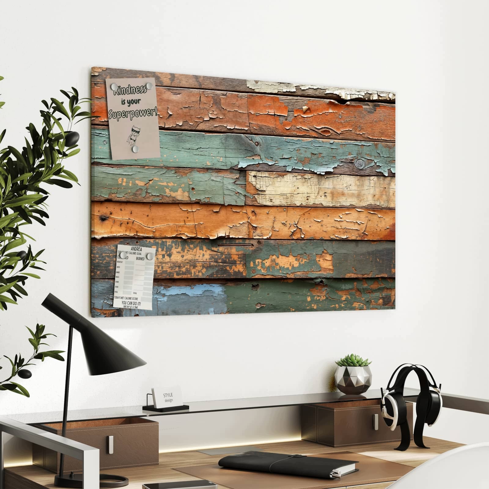 Magnetická tabule – obraz na zeď Antická prkna | 90 × 60 cm