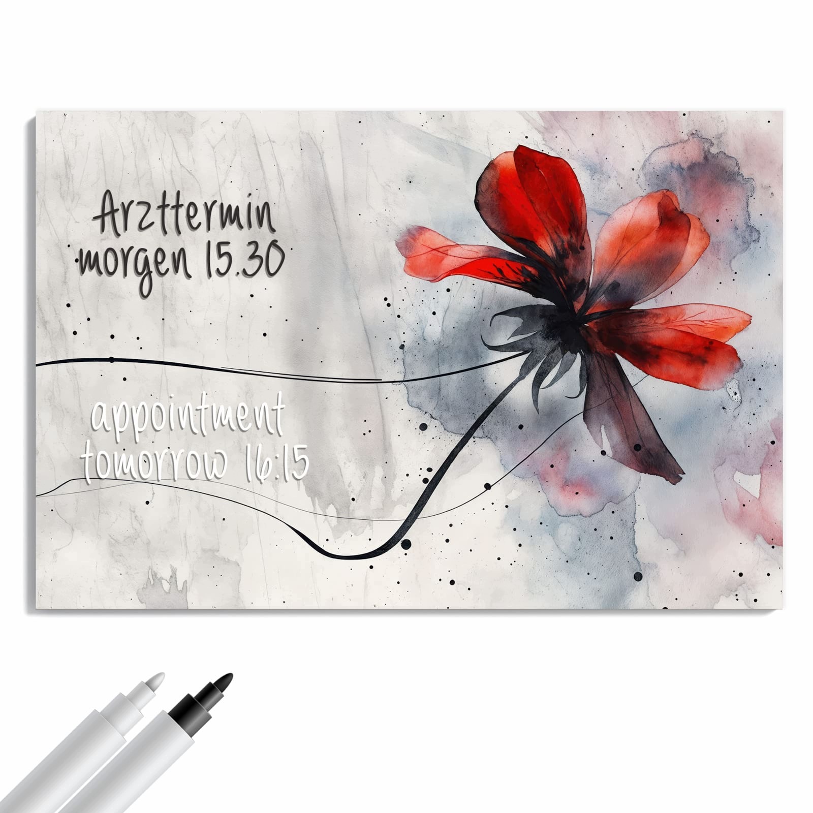 Magnetická tabule – obraz na zeď Abstraktní květina | 60 × 40 cm