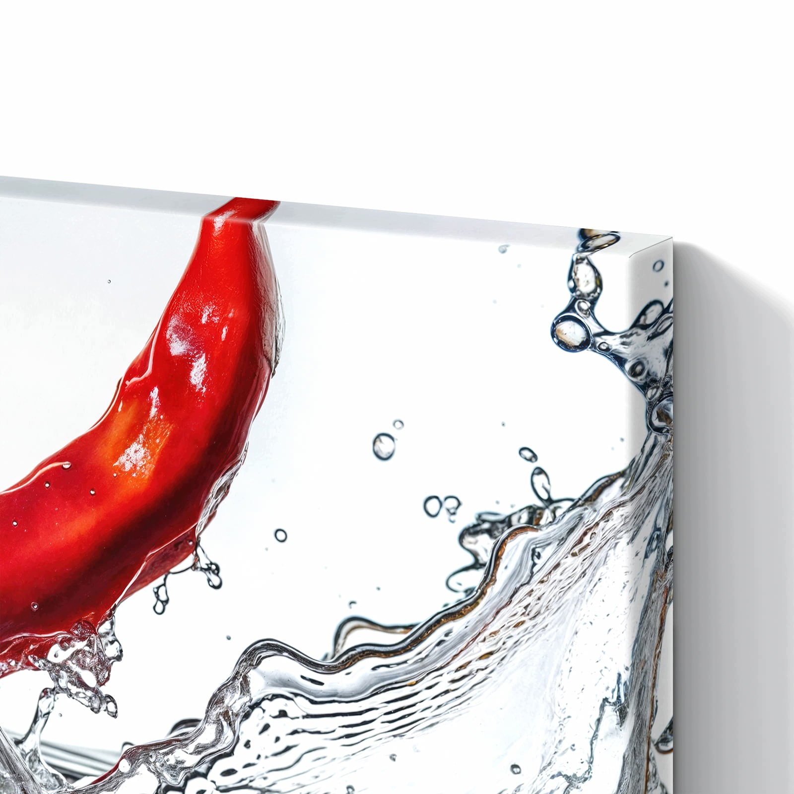 Magnetická tabule – obraz na zeď Chilli ve vodě – motiv 1 | 90 × 60 cm
