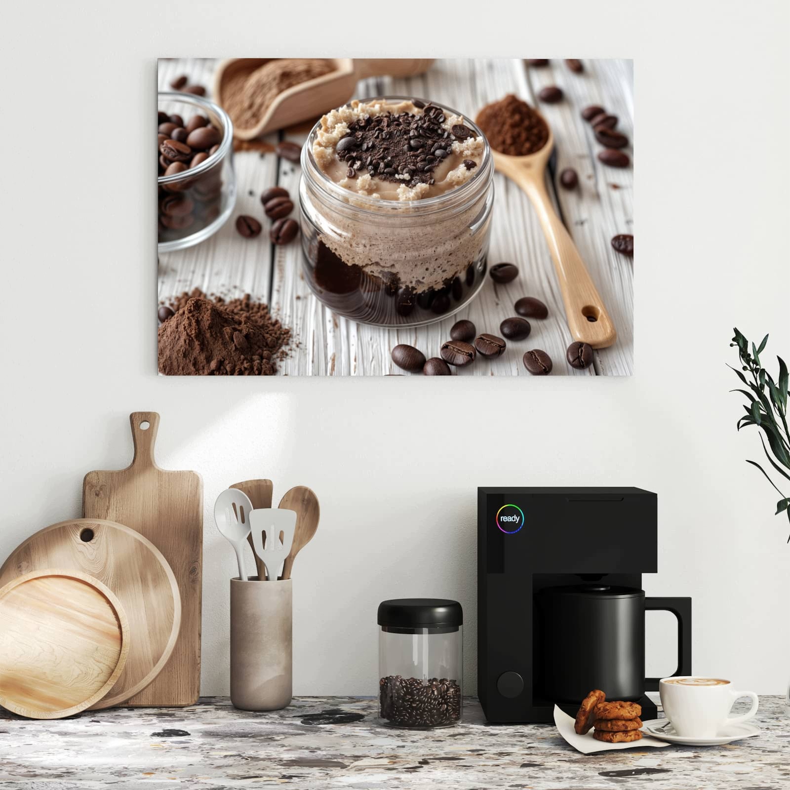 Magnetická tabule – obraz na zeď Kávový dezert ve skle | 60 × 40 cm