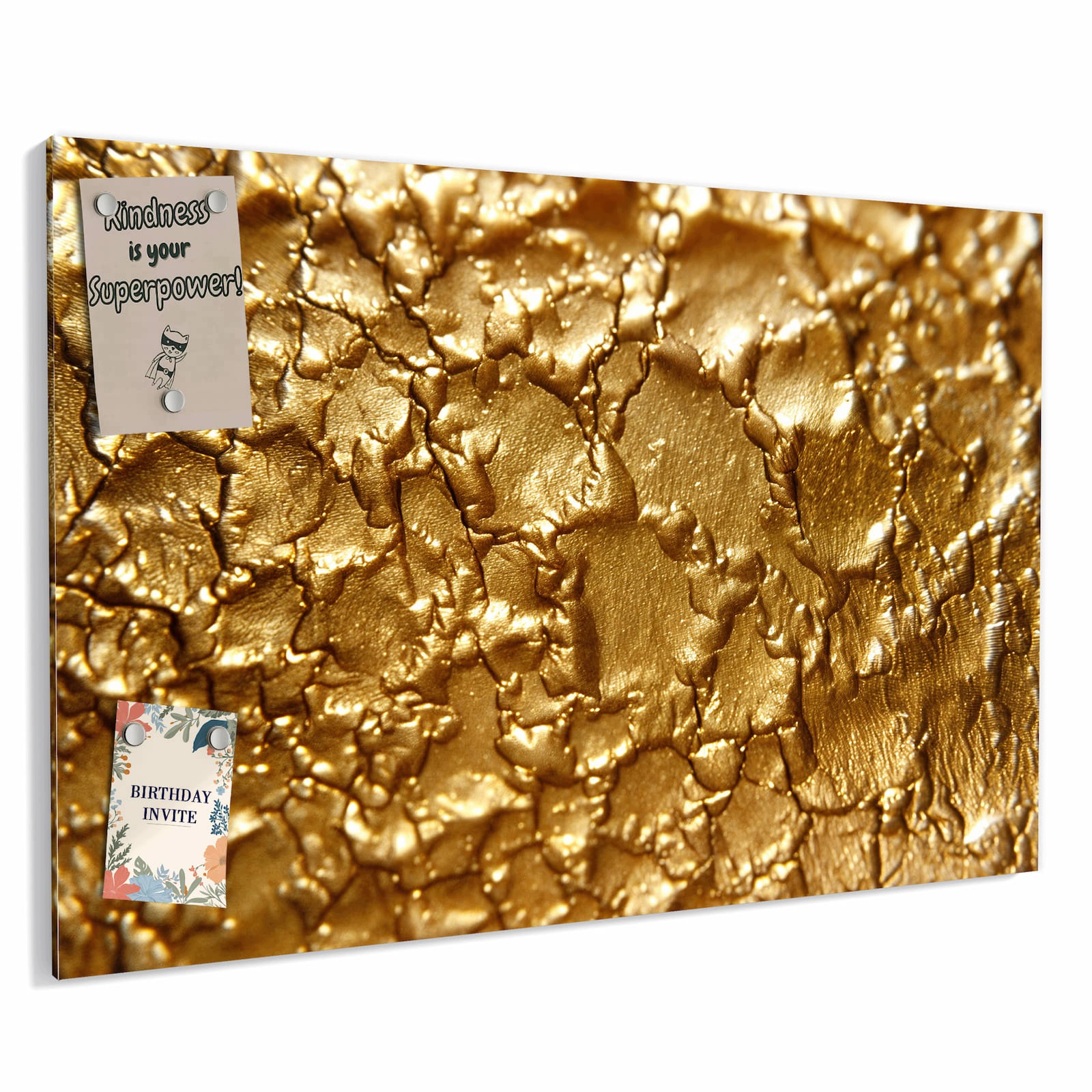 Magnetická tabule – obraz na zeď Zlatá struktura | 90 × 60 cm