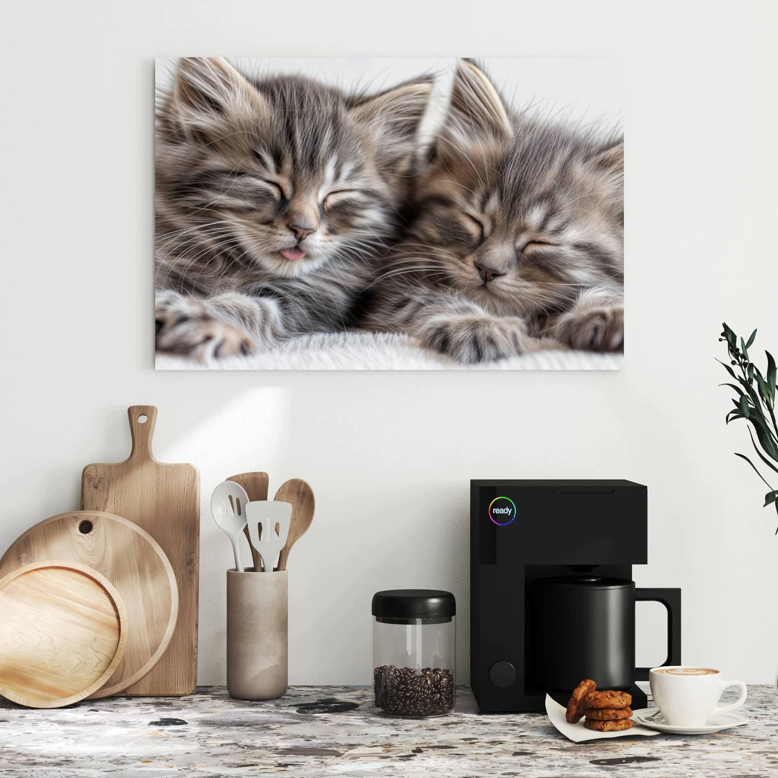 Magnetická tabule – obraz na zeď Spící koťátko | 60 × 40 cm