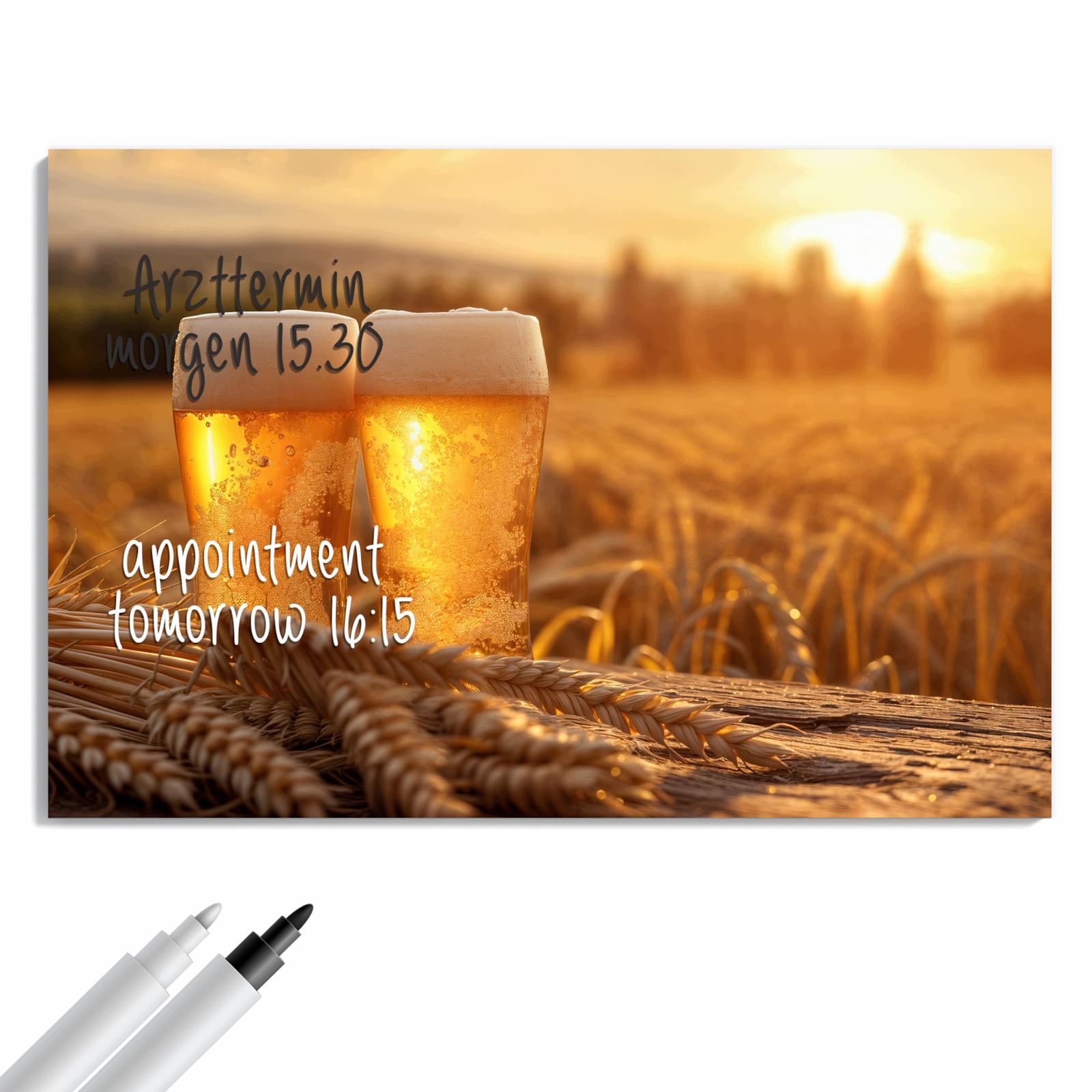 Magnetická tabule – obraz na zeď Hrnek o západu slunce | 60 × 40 cm