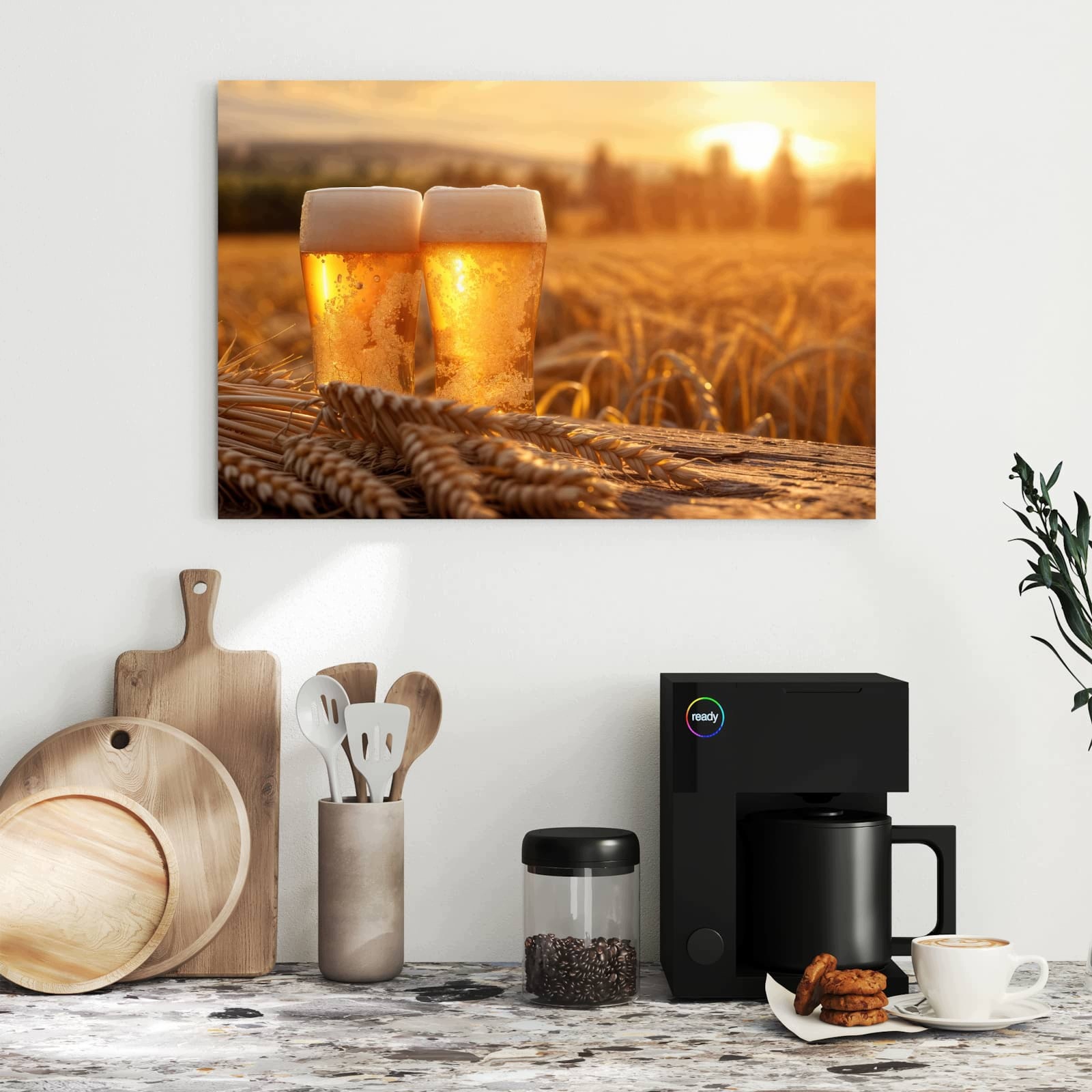 Magnetická tabule – obraz na zeď Hrnek o západu slunce | 60 × 40 cm