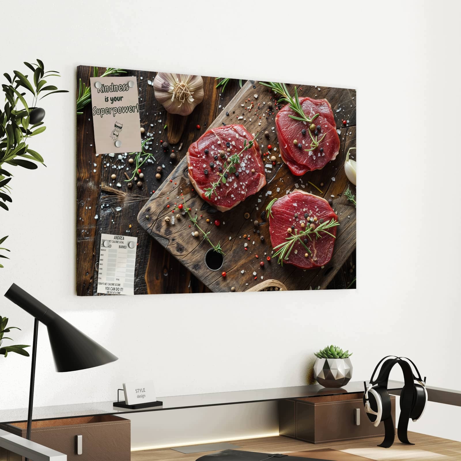 Magnetická tabule – obraz na zeď Čerstvé koření | 60 × 40 cm