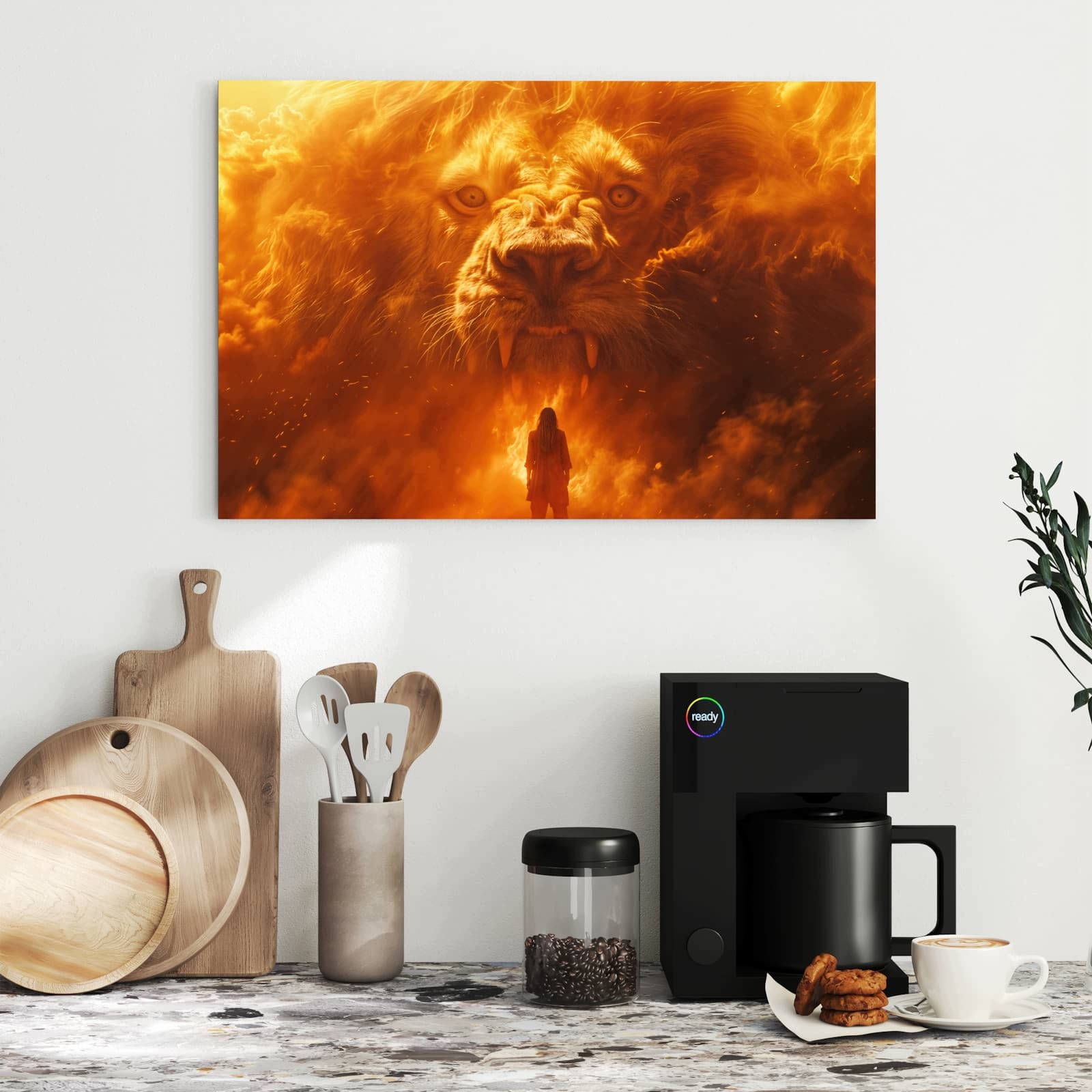 Magnetická tabule – obraz na zeď Dobrodružný lev | 60 × 40 cm