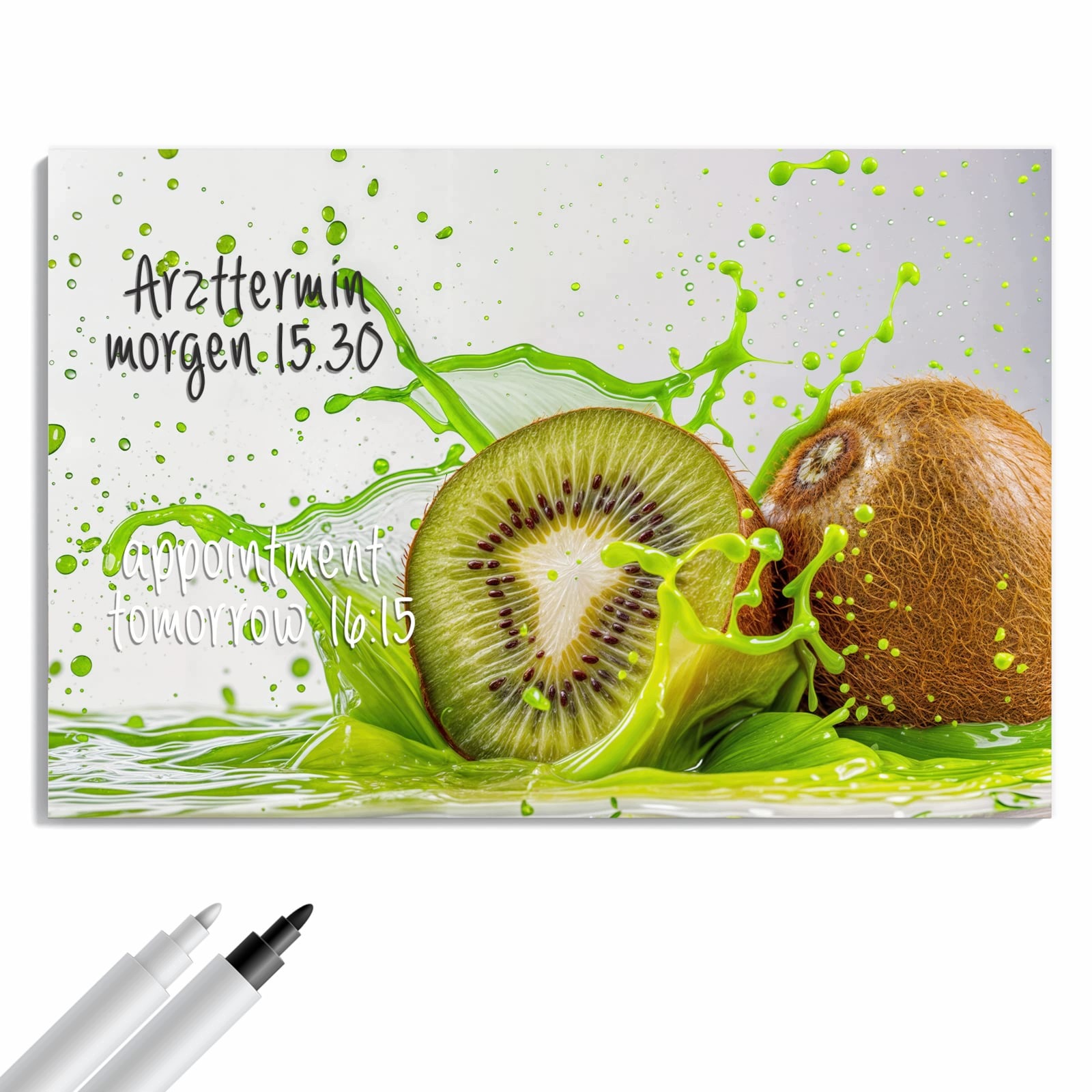 Magnetická tabule – obraz na zeď Kiwi cákance | 60 × 40 cm