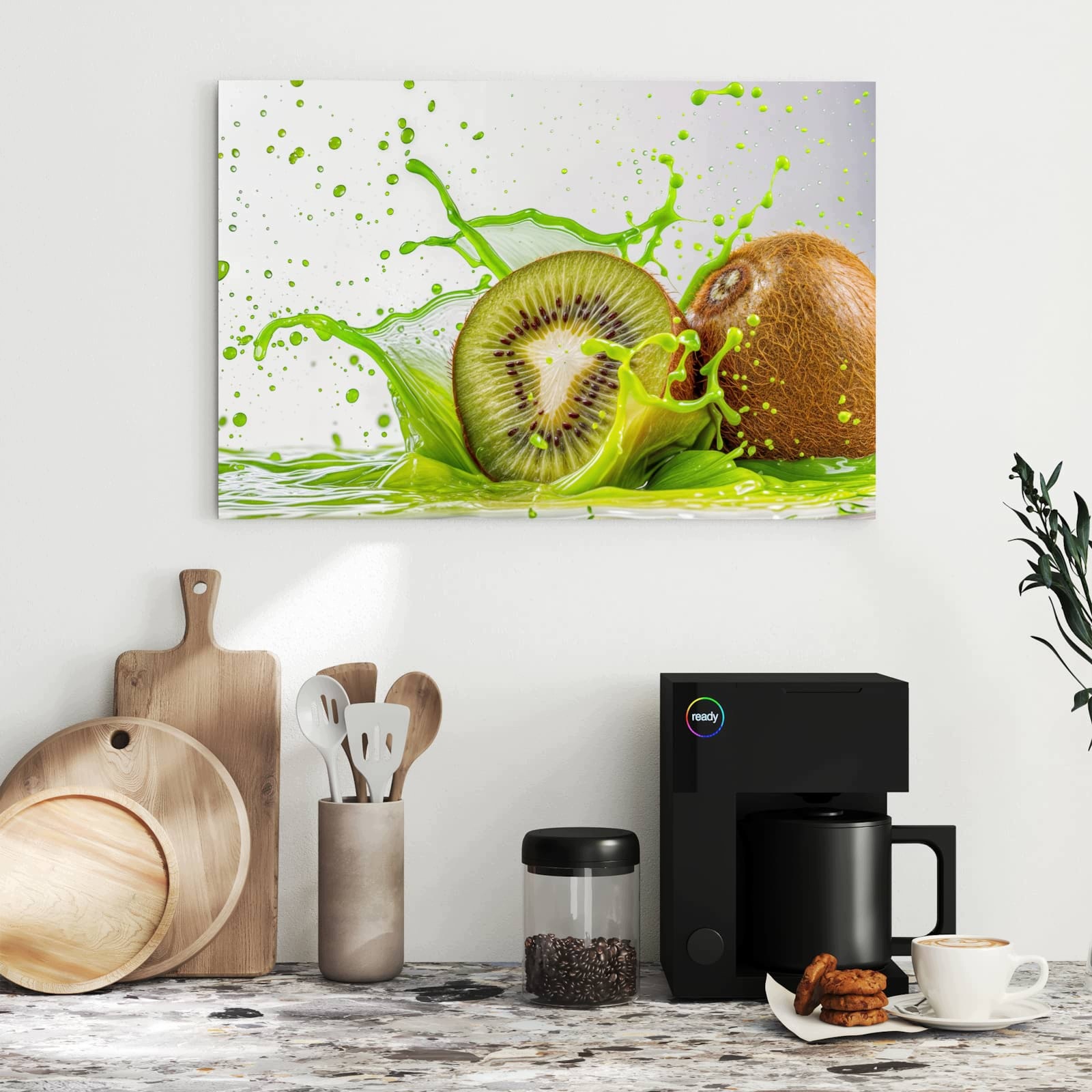 Magnetická tabule – obraz na zeď Kiwi cákance | 60 × 40 cm