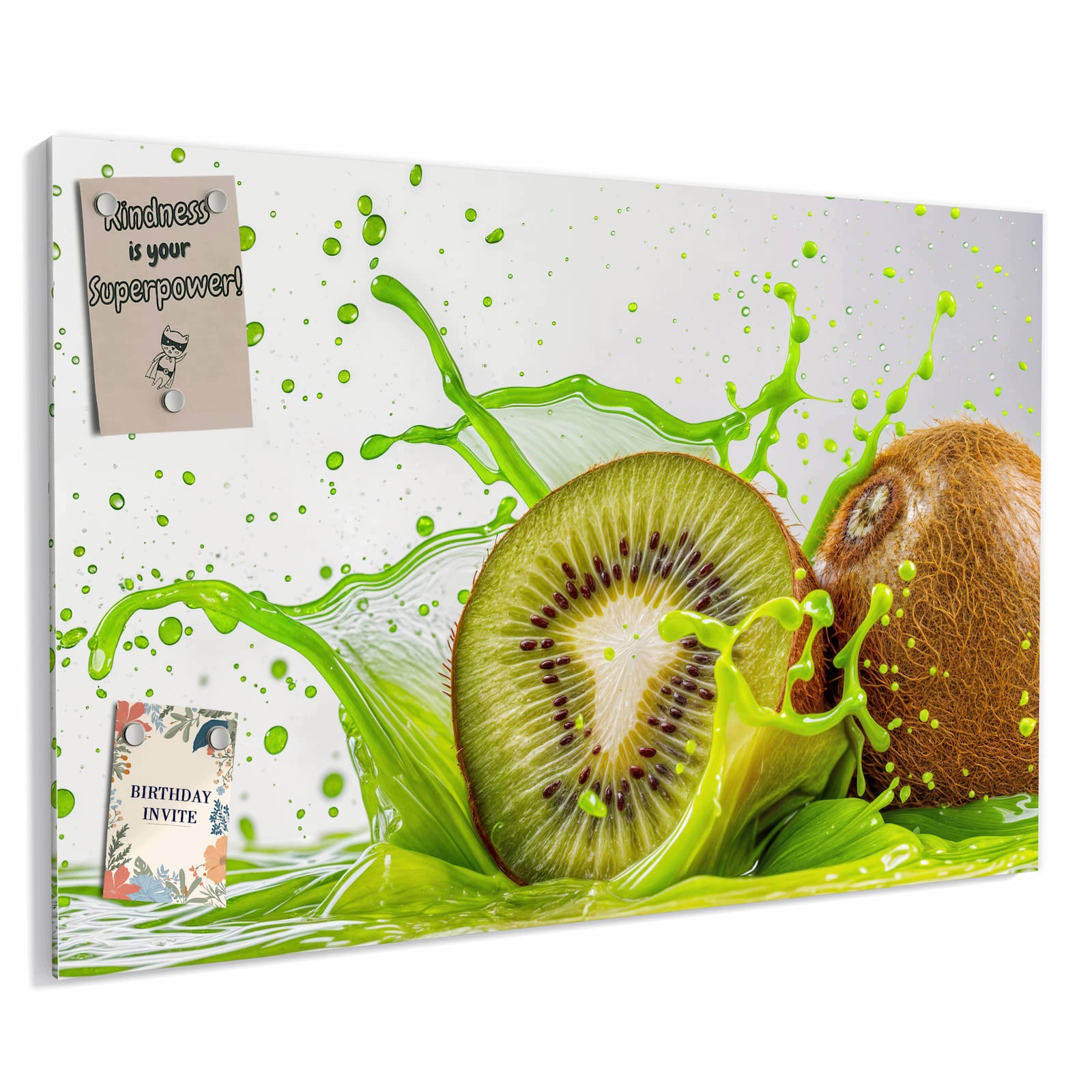 Magnetická tabule – obraz na zeď Kiwi cákance | 60 × 40 cm