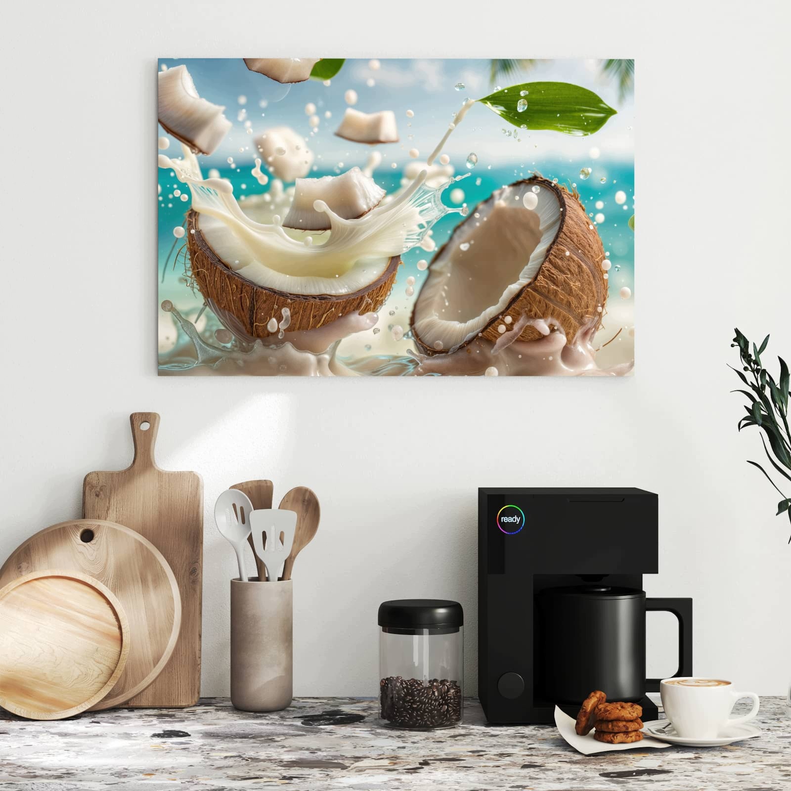Magnetická tabule – obraz na zeď Kokos cákance | 60 × 40 cm