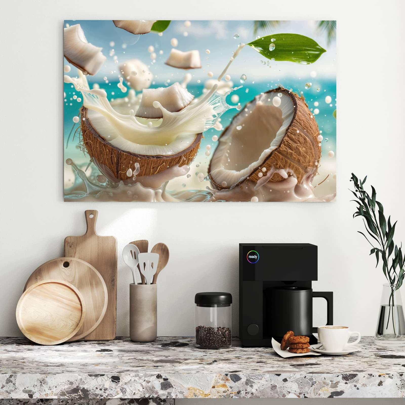 Magnetická tabule – obraz na zeď Kokos cákance | 90 × 60 cm