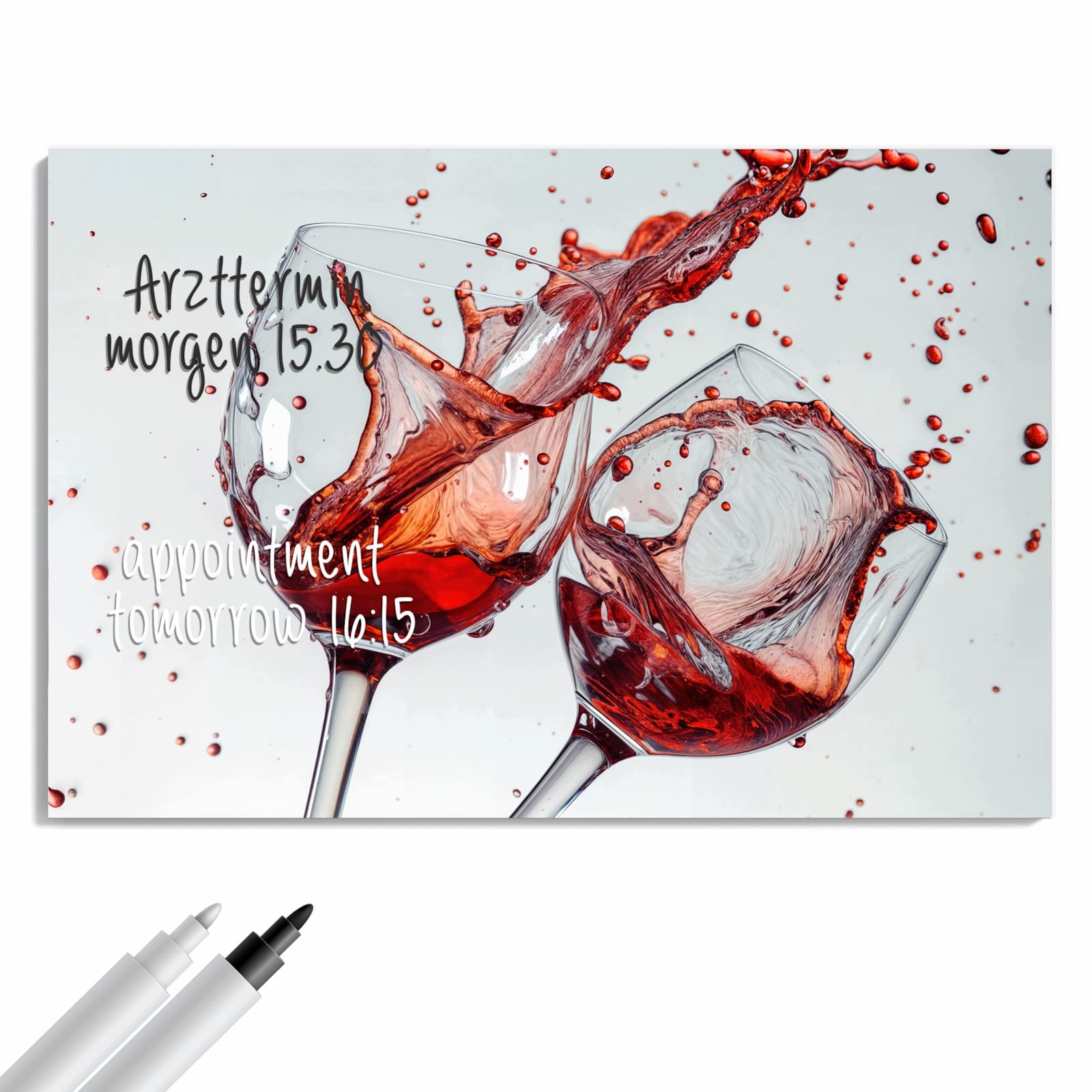 Magnetická tabule – obraz na zeď Šplouchající sklenka vína | 60 × 40 cm