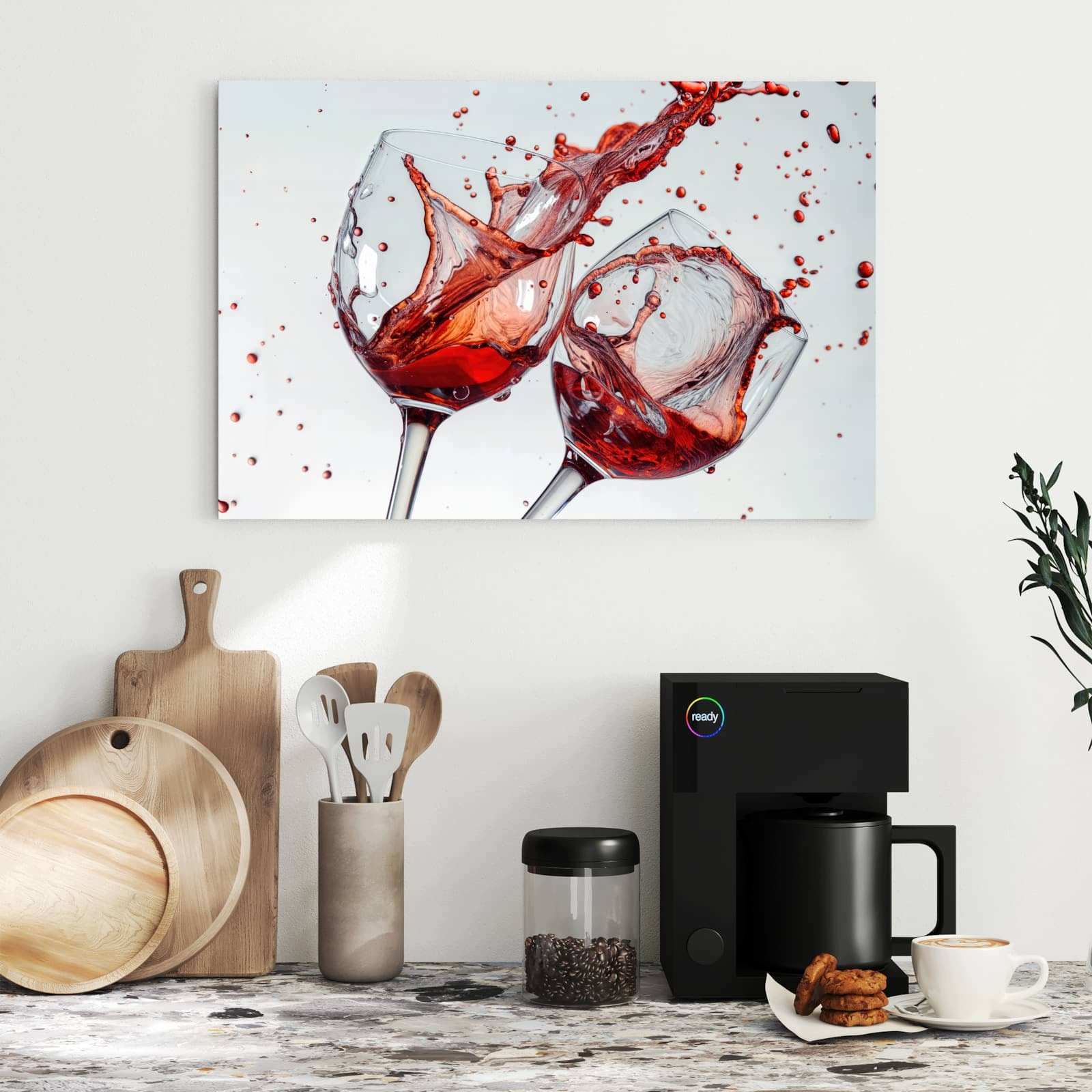Magnetická tabule – obraz na zeď Šplouchající sklenka vína | 60 × 40 cm