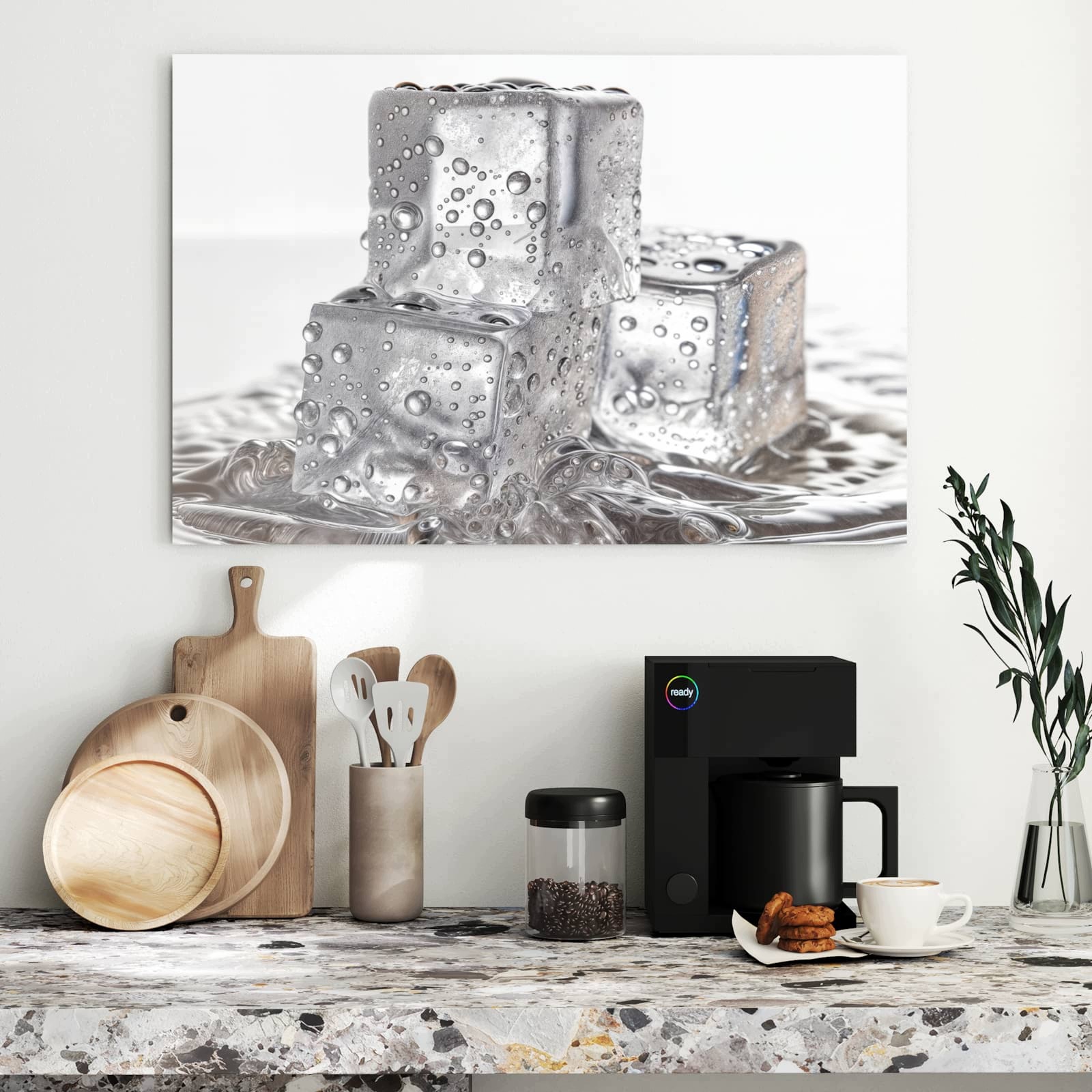 Magnetická tabule – obraz na zeď Kostky ledu | 90 × 60 cm