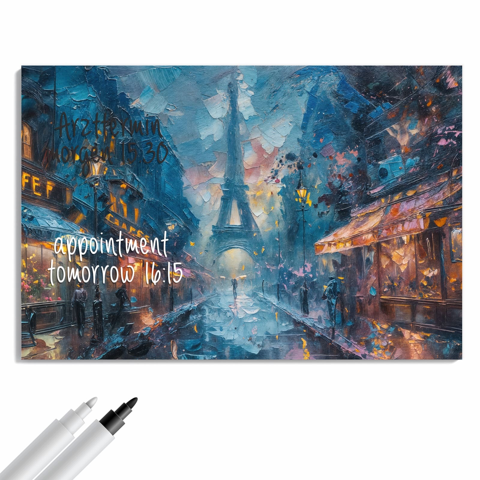 Magnetická tabule – obraz na zeď Pařížská noc | 90 × 60 cm