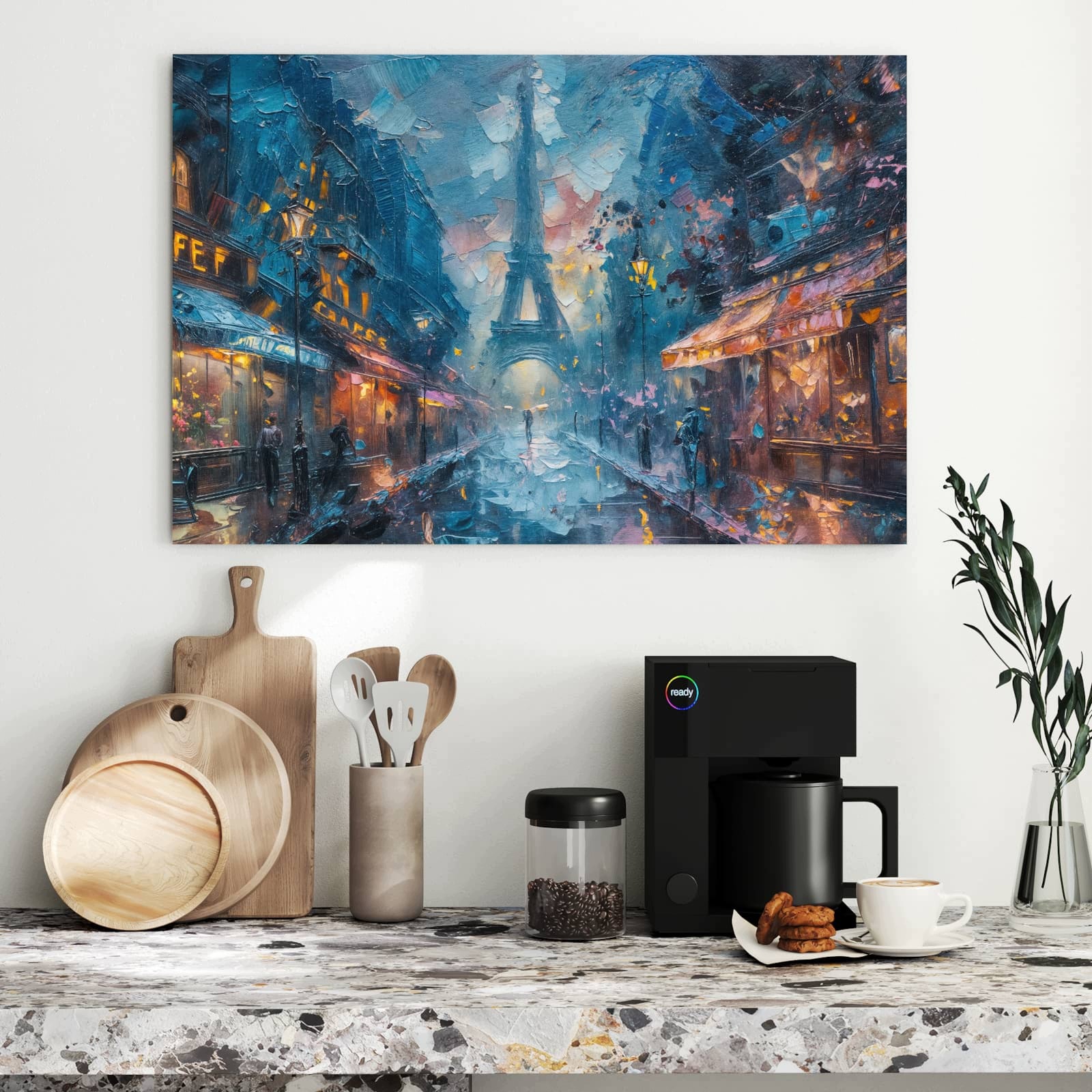 Magnetická tabule – obraz na zeď Pařížská noc | 90 × 60 cm