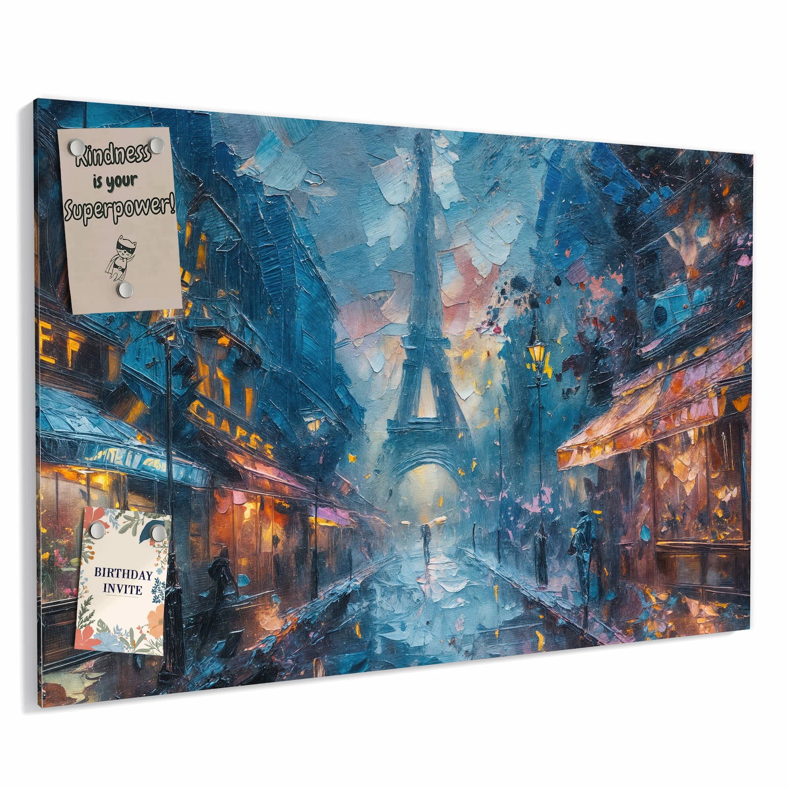 Magnetická tabule – obraz na zeď Pařížská noc | 90 × 60 cm