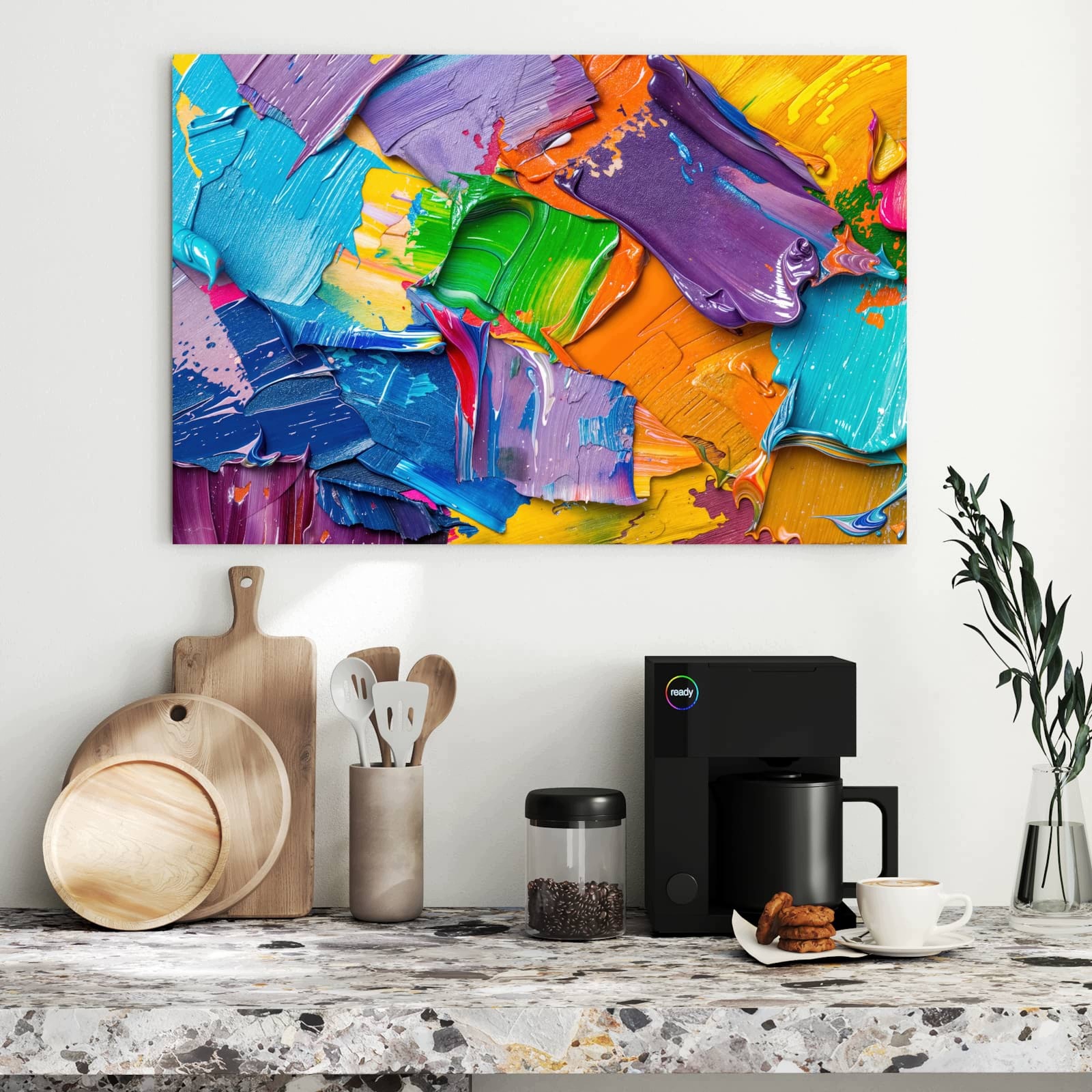 Magnetická tabule – obraz na zeď Symfonie barev | 90 × 60 cm