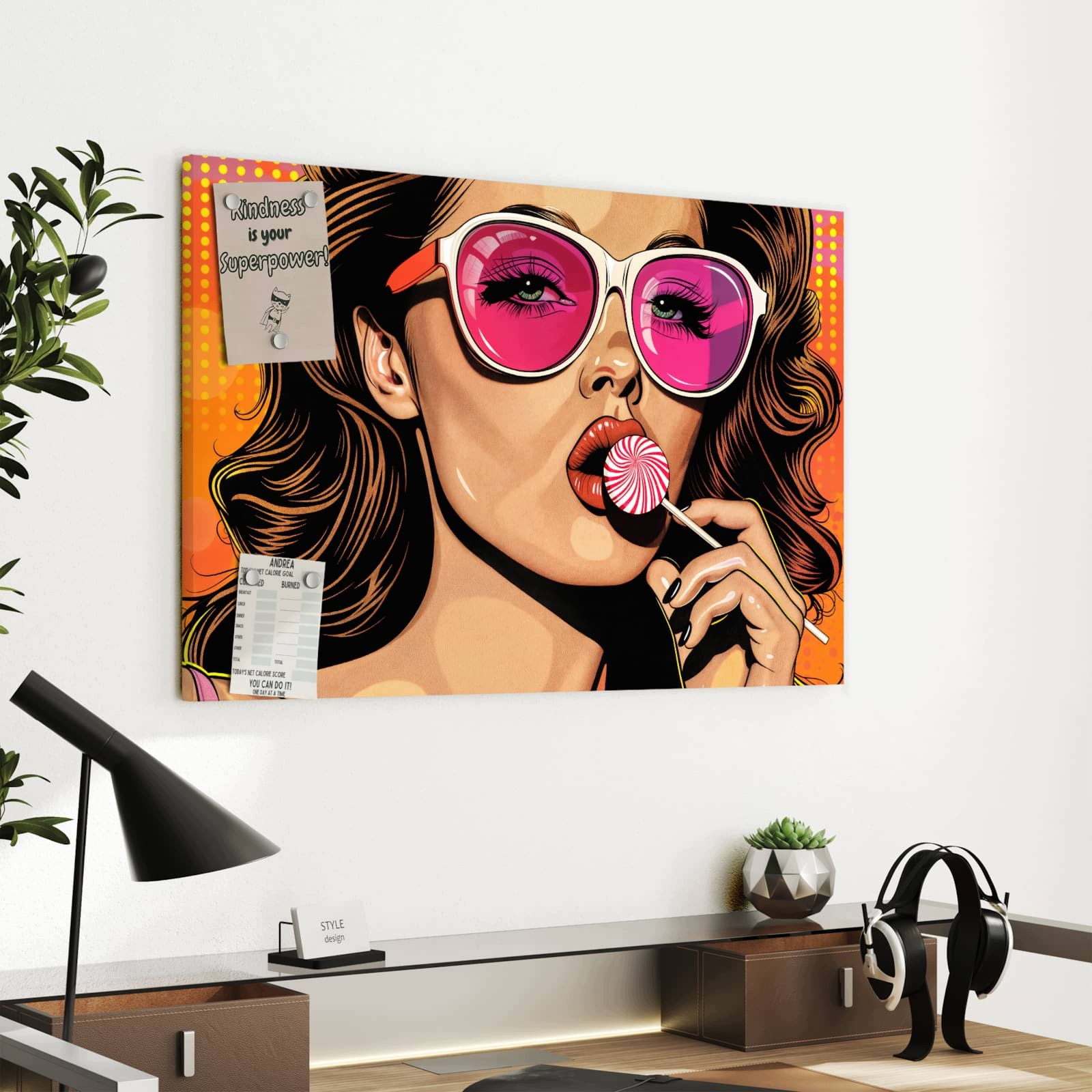 Magnetická tabule – obraz na zeď Žena | 60 × 40 cm