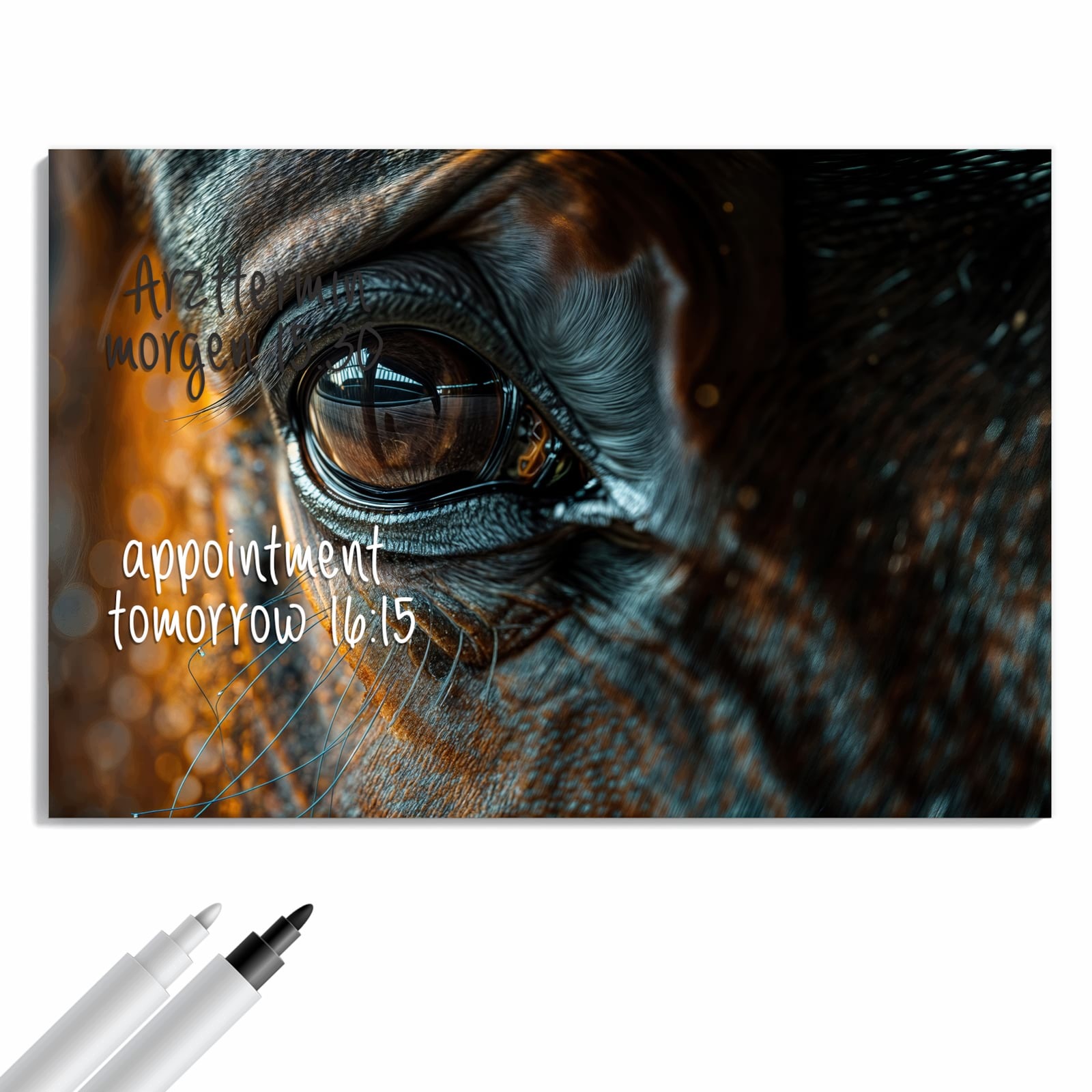 Magnetická tabule – obraz na zeď Oko koně | 90 × 60 cm