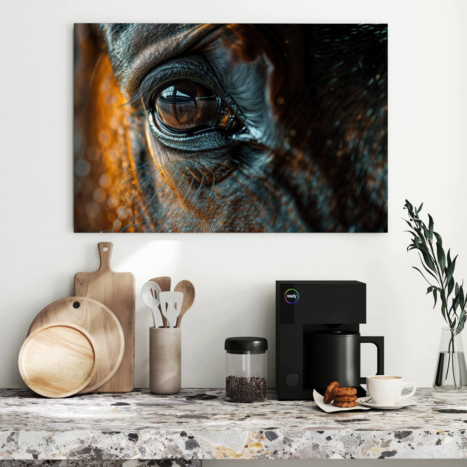 Magnetická tabule – obraz na zeď Oko koně | 90 × 60 cm