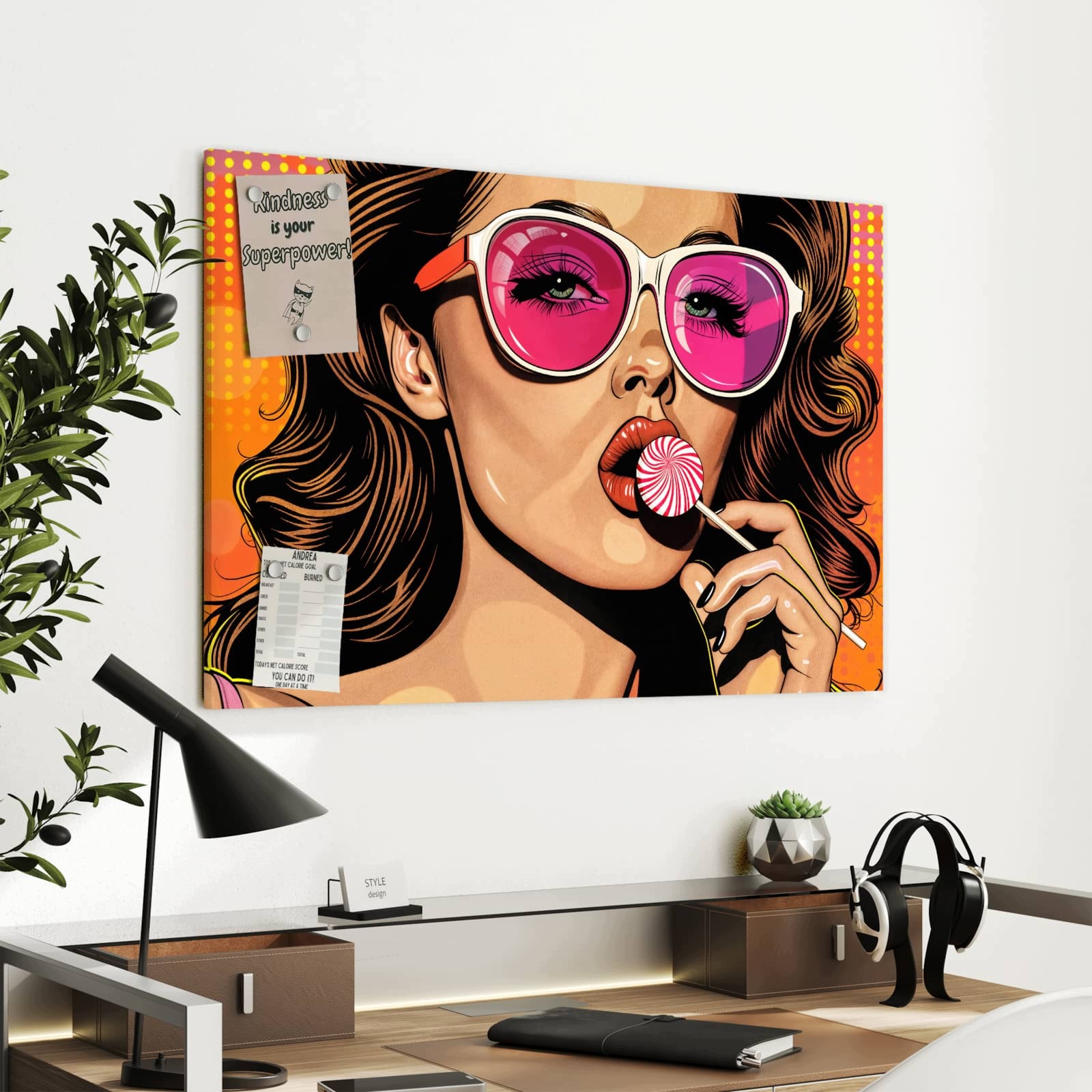 Magnetická tabule – obraz na zeď Žena | 90 × 60 cm