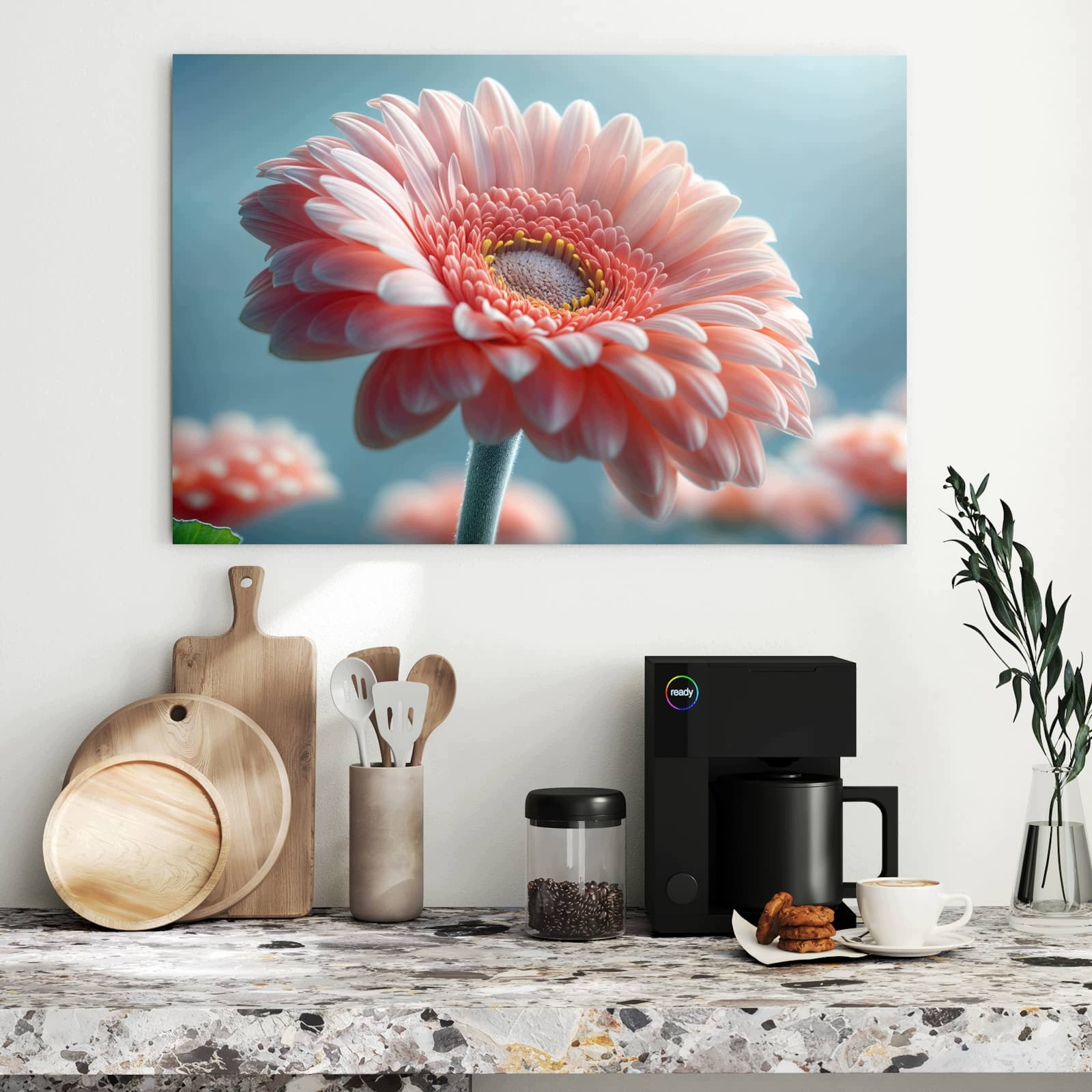 Magnetická tabule – obraz na zeď Teplá nádhera květin | 90 × 60 cm