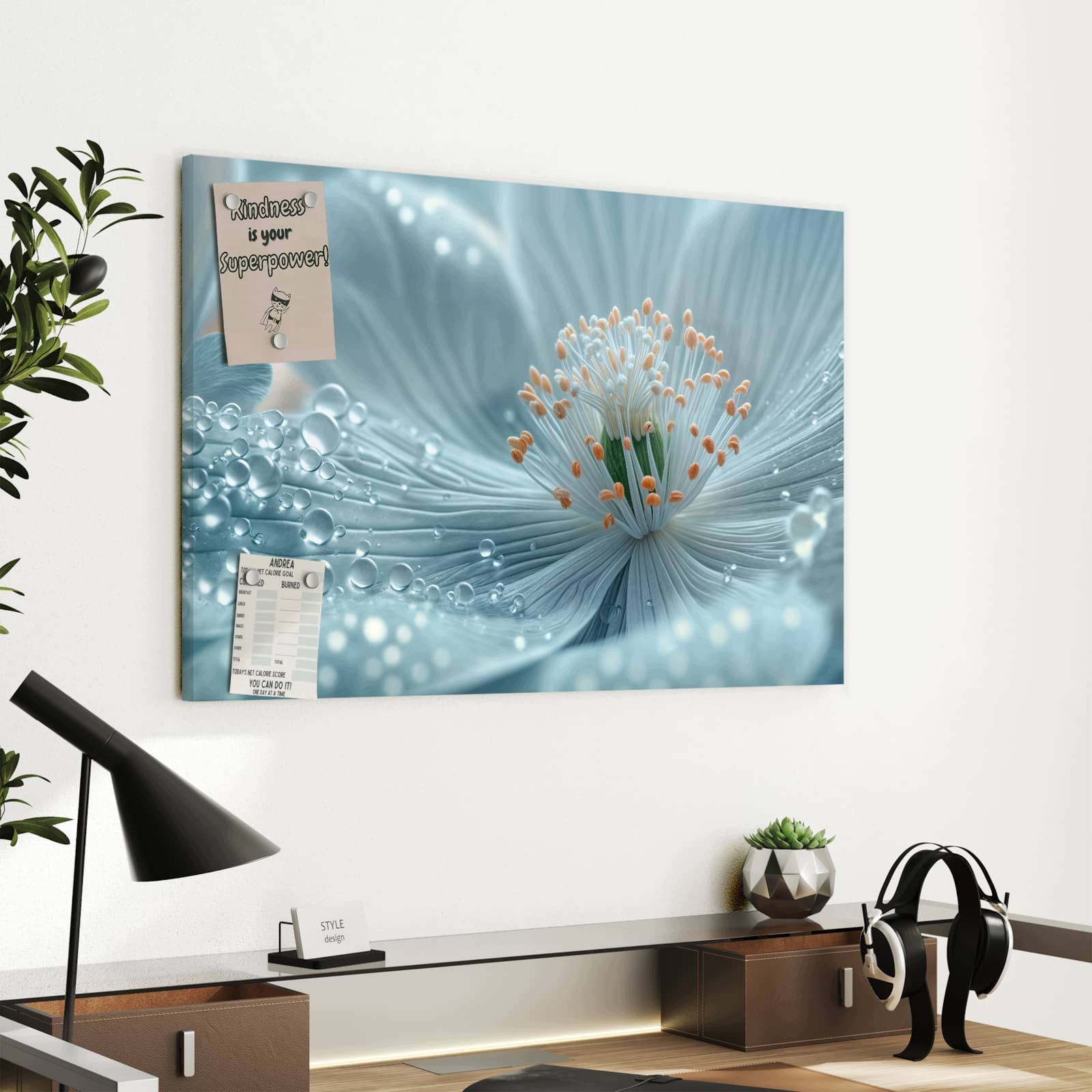 Magnetická tabule – obraz na zeď Zasněná nádhera květin | 60 × 40 cm