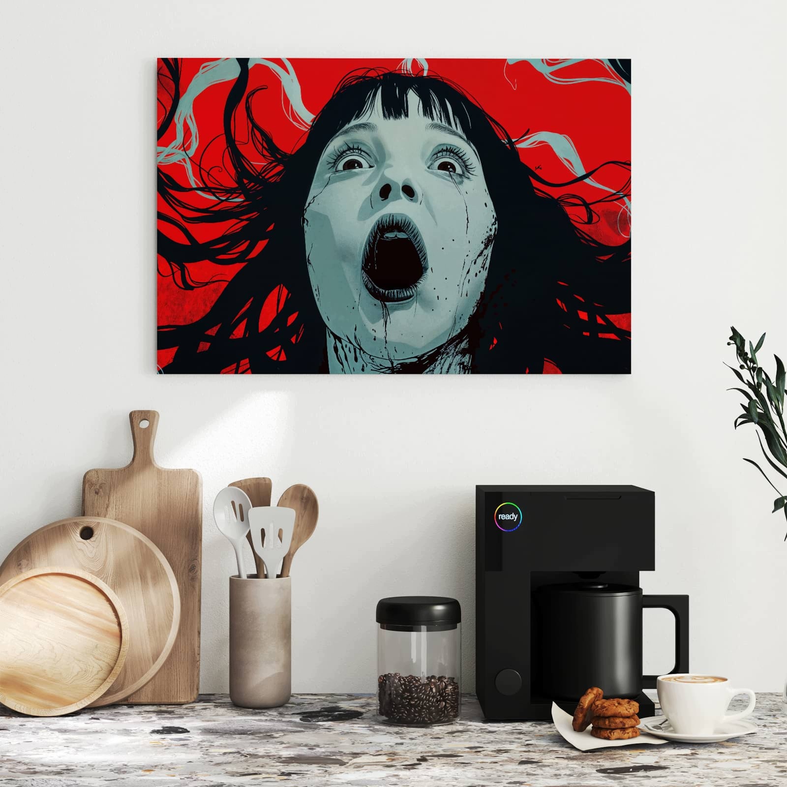 Magnetická tabule – obraz na zeď Křičící osoba | 60 × 40 cm