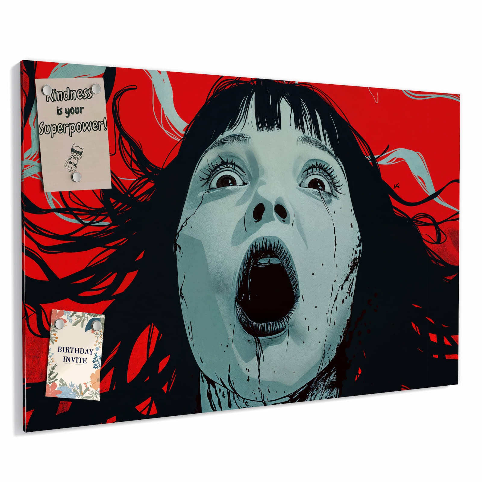 Magnetická tabule – obraz na zeď Křičící osoba | 60 × 40 cm