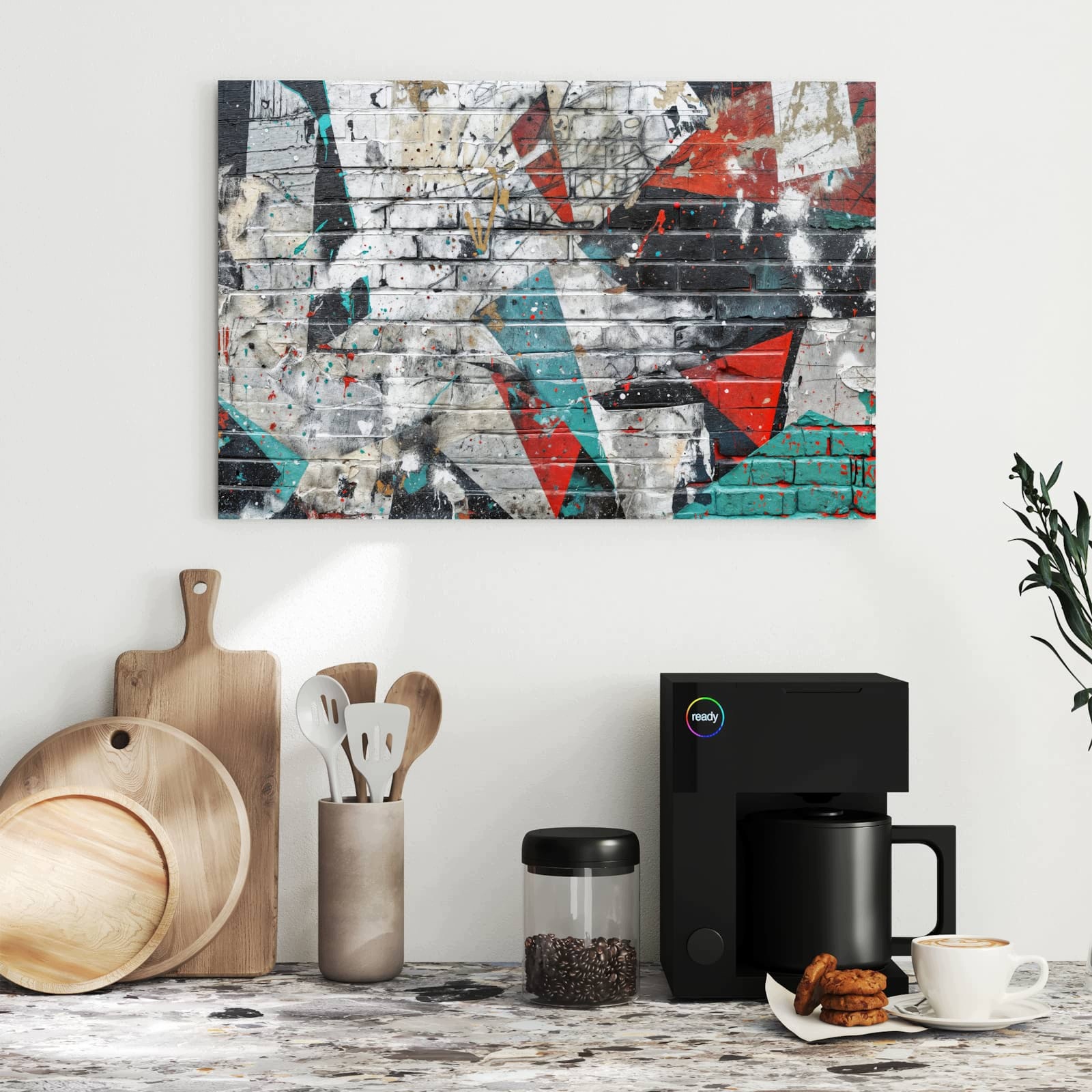 Magnetická tabule – obraz na zeď Graffiti zeď | 60 × 40 cm