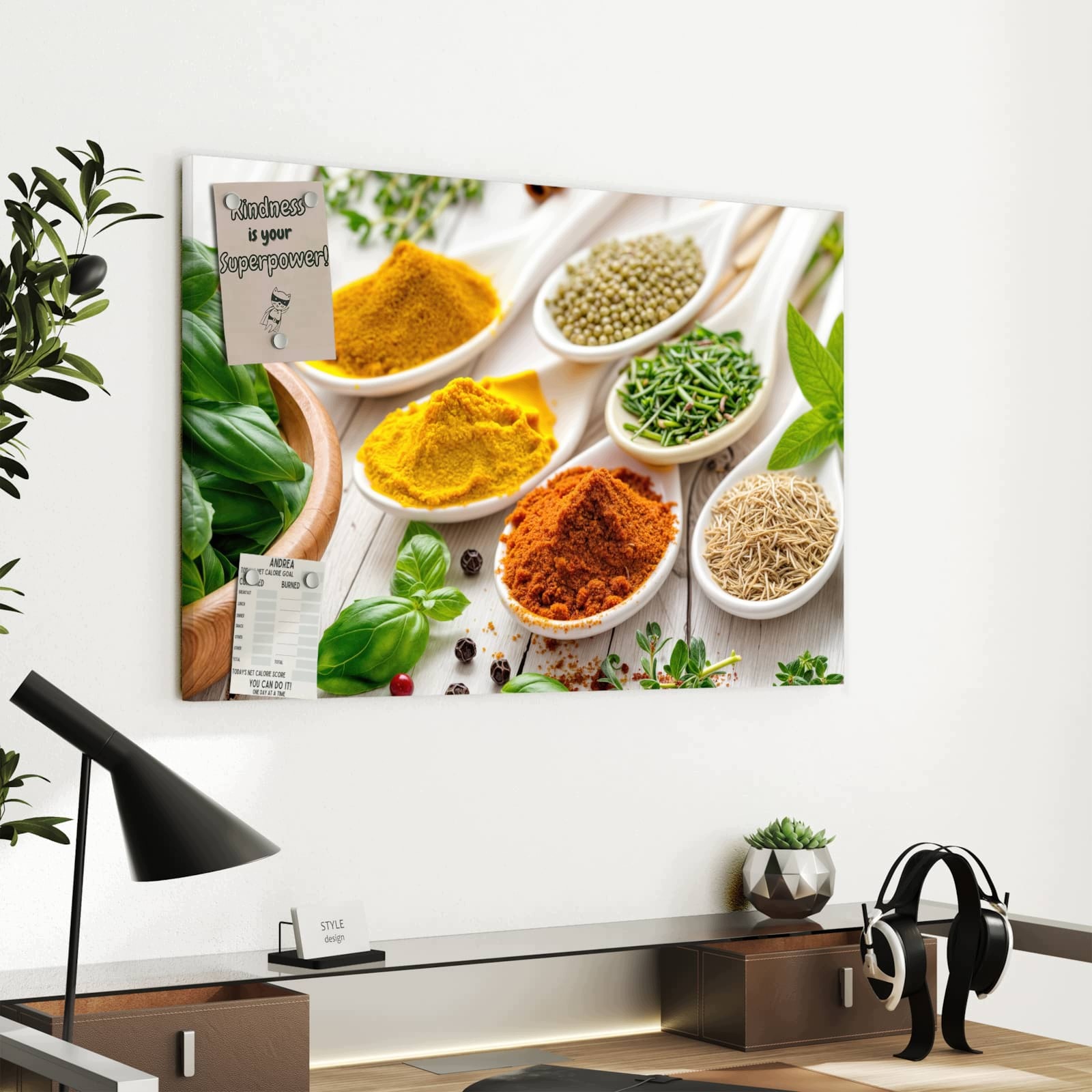 Magnetická tabule – obraz na zeď Bohaté koření | 60 × 40 cm