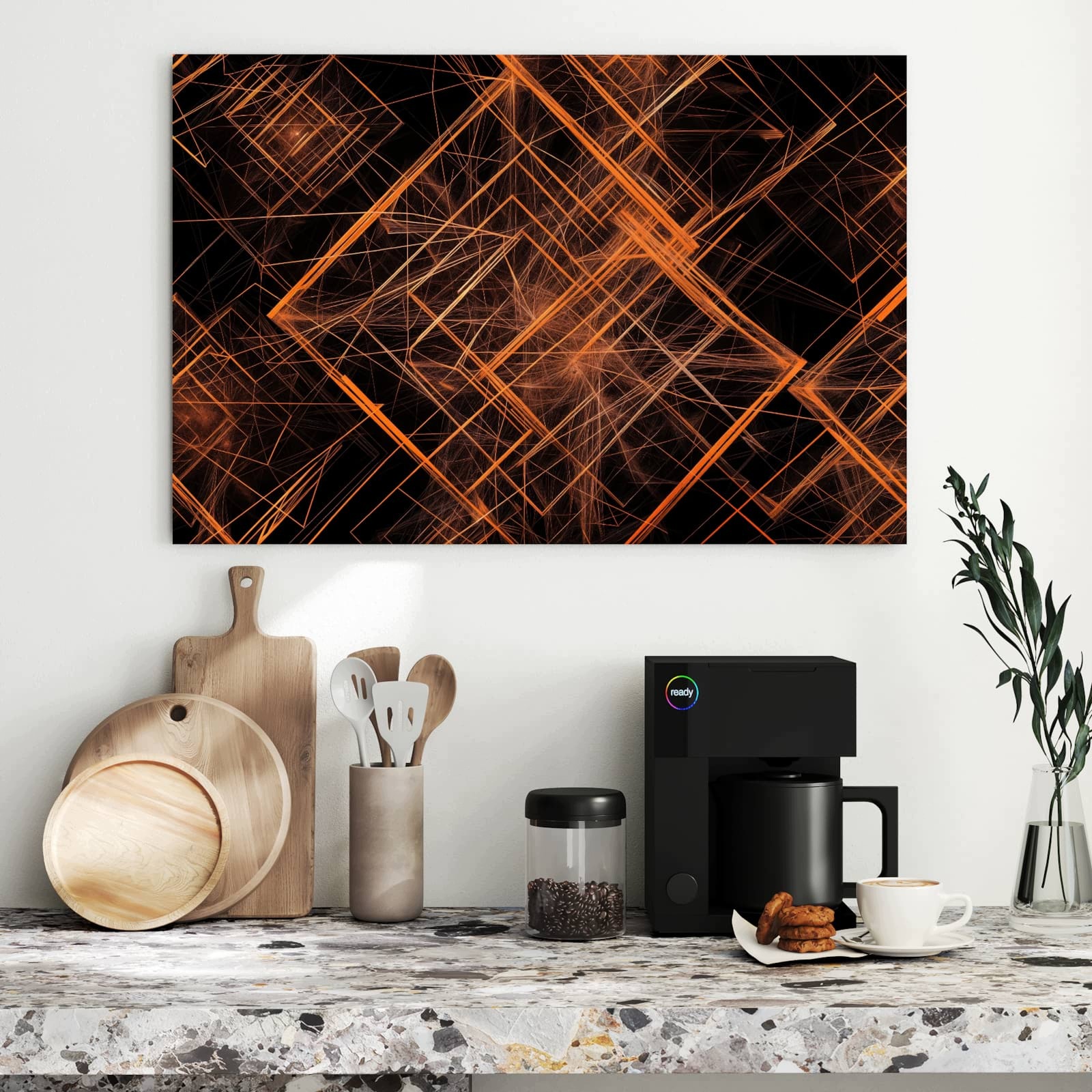 Magnetická tabule – obraz na zeď Geometrický vzor design | 90 × 60 cm