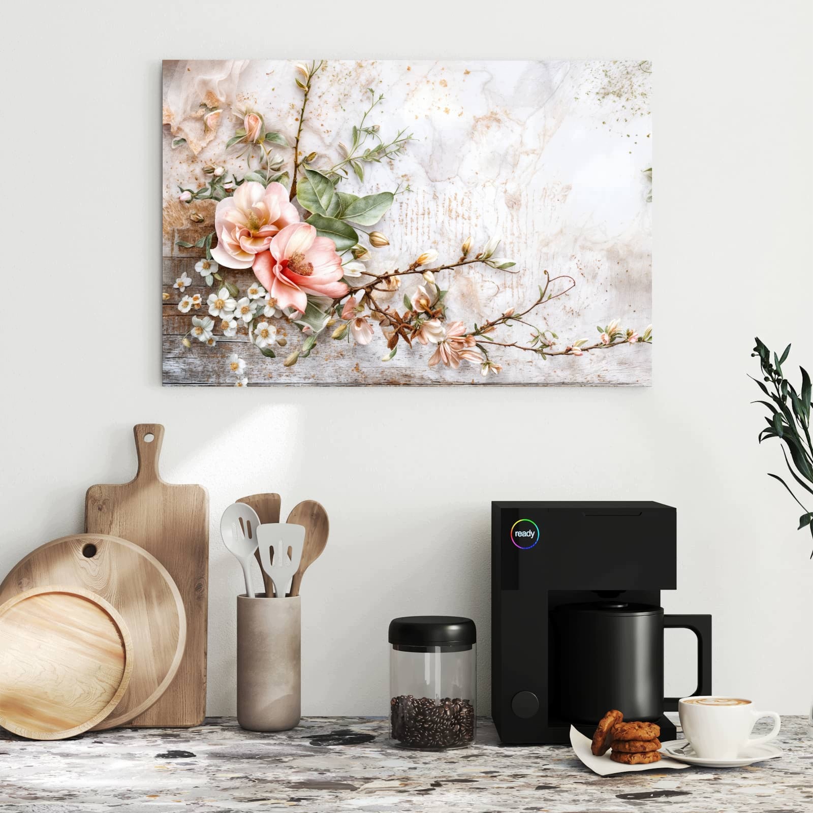Magnetická tabule – obraz na zeď Teplá květinová kompozice | 60 × 40 cm