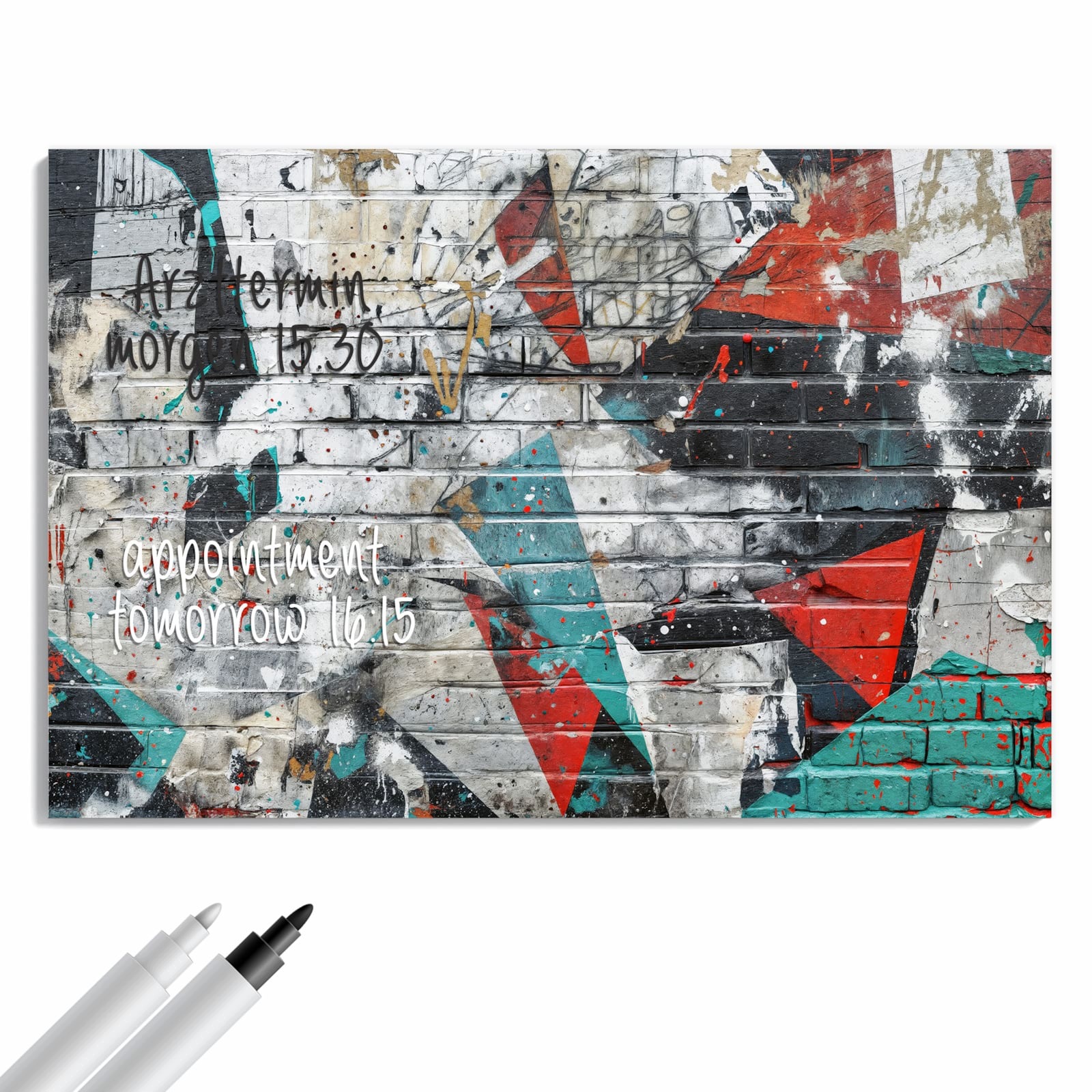 Magnetická tabule – obraz na zeď Graffiti zeď | 90 × 60 cm