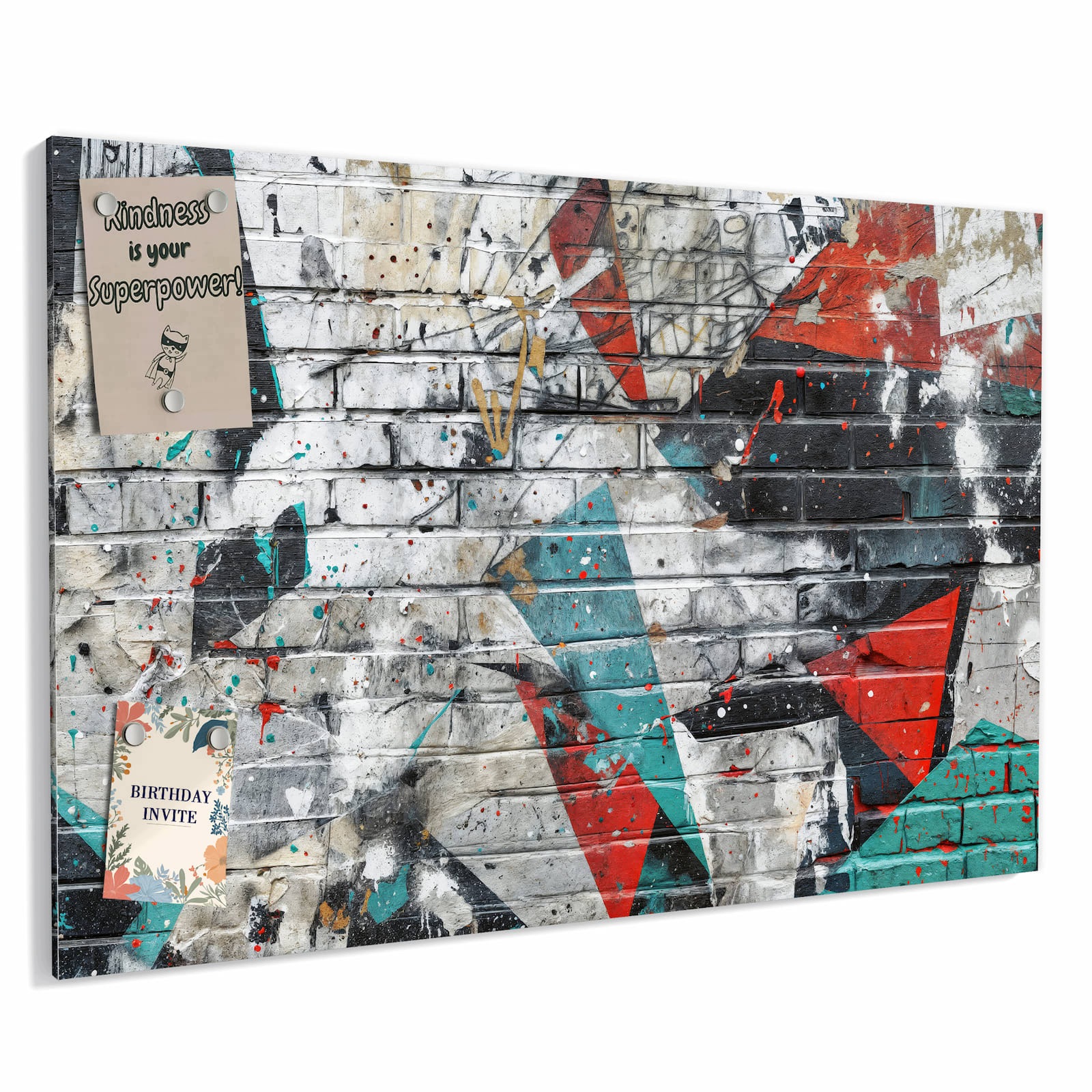 Magnetická tabule – obraz na zeď Graffiti zeď | 90 × 60 cm