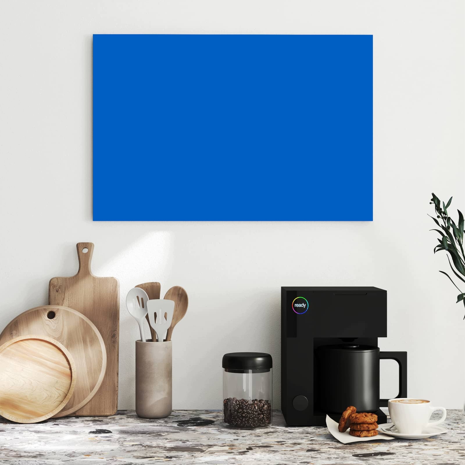 Magnetická tabule – obraz na zeď Modré pozadí II | 60 × 40 cm