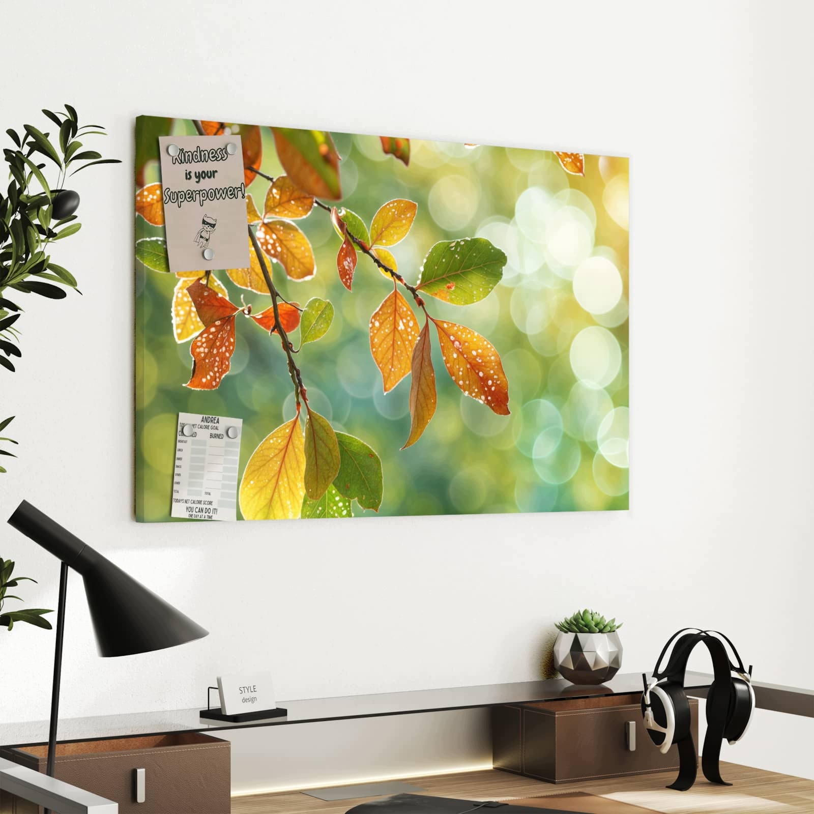 Magnetická tabule – obraz na zeď Podzimní altán – hra světel | 60 × 40 cm