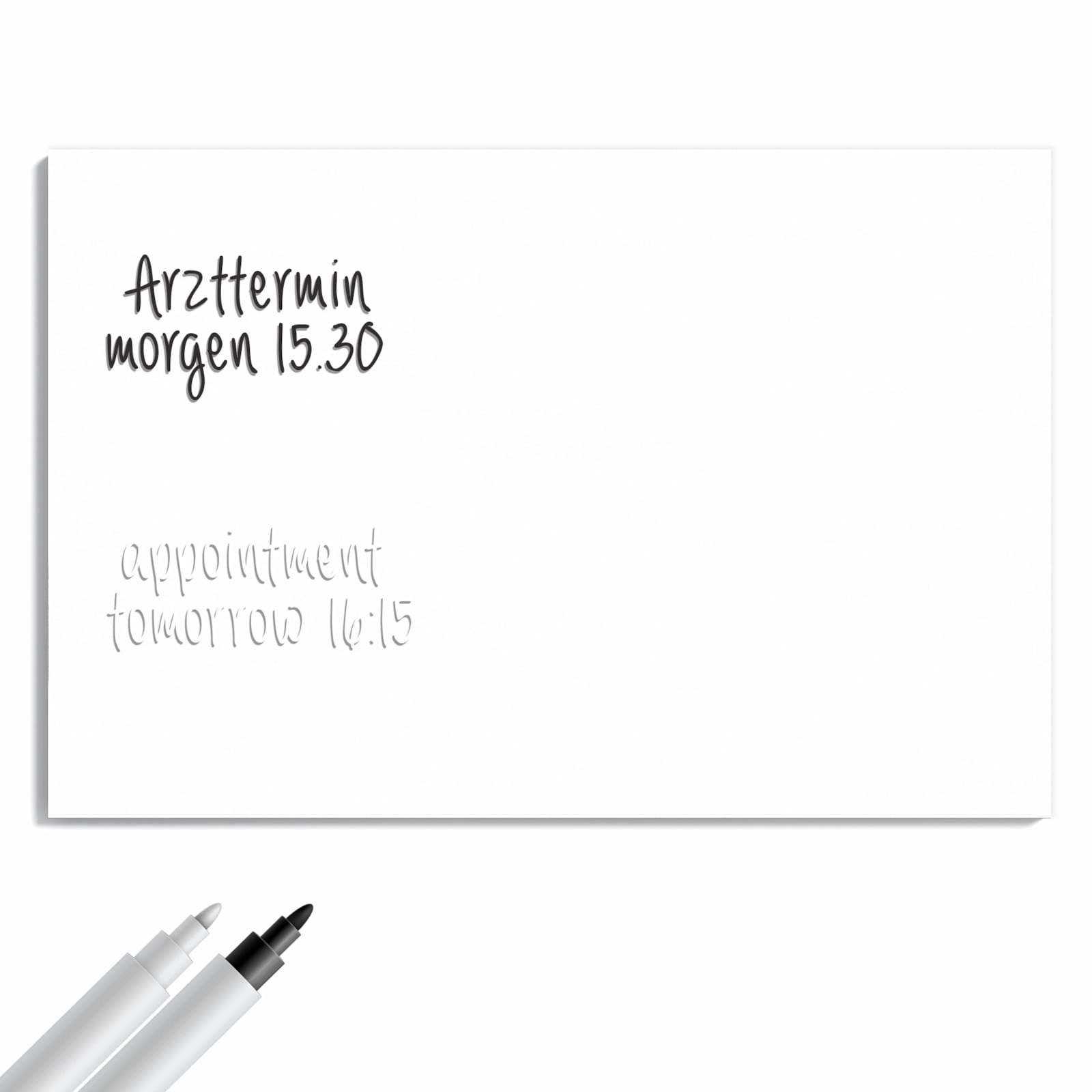 Magnetická tabule – obraz na zeď Světlé bílé pozadí | 60 × 40 cm