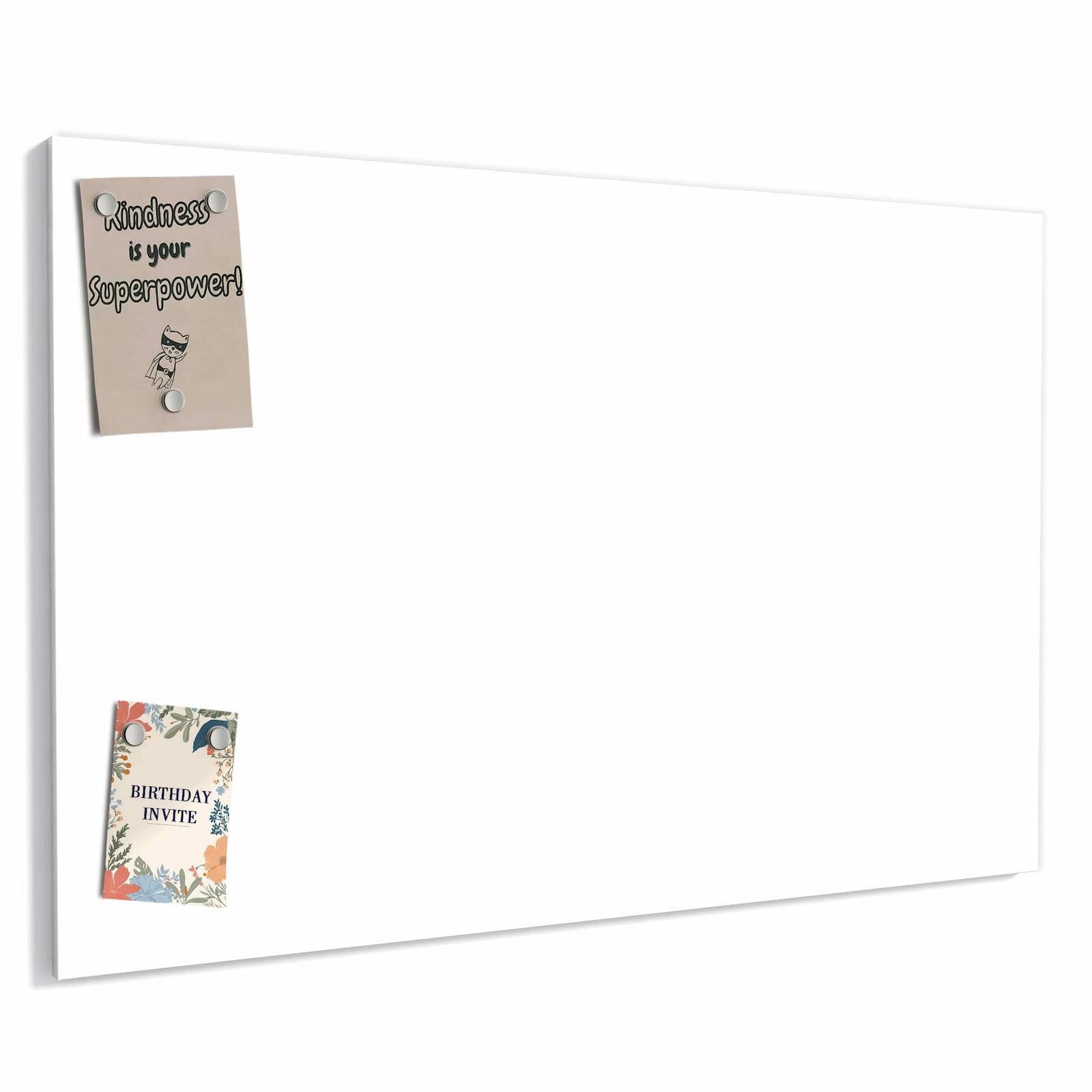 Magnetická tabule – obraz na zeď Světlé bílé pozadí | 60 × 40 cm