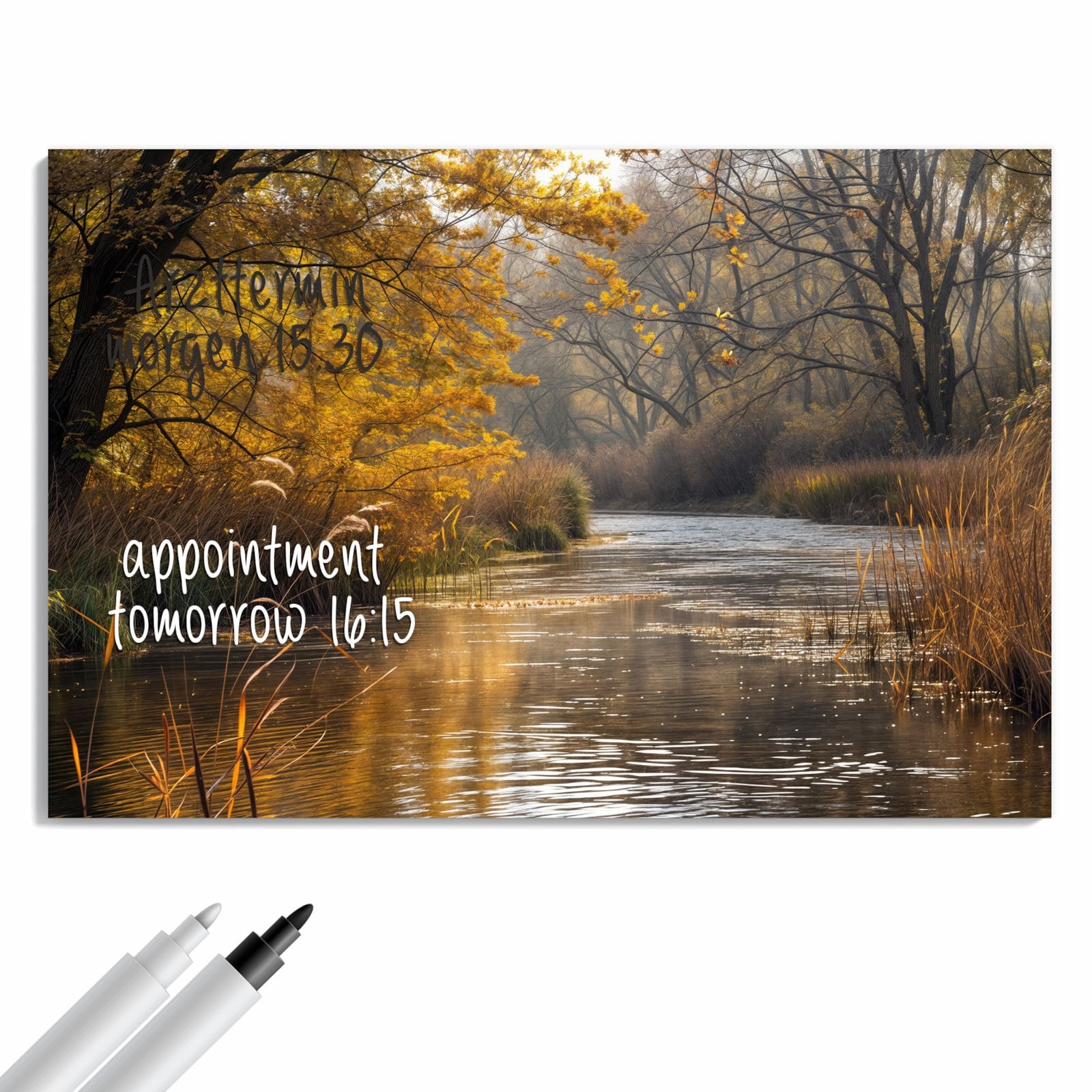 Magnetická tabule – obraz na zeď Podzimní pobřeží | 60 × 40 cm