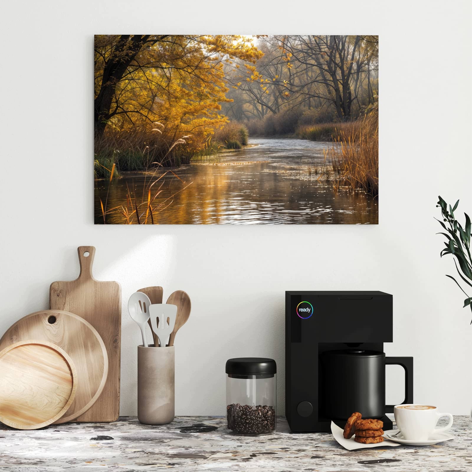 Magnetická tabule – obraz na zeď Podzimní pobřeží | 60 × 40 cm