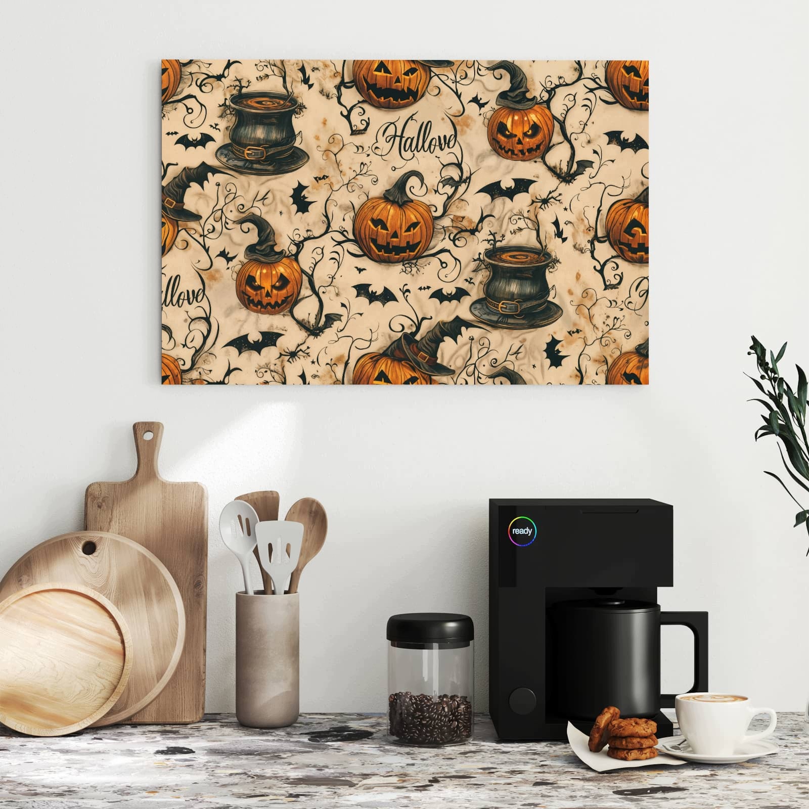 Magnetická tabule – obraz na zeď Halloween dýně | 60 × 40 cm