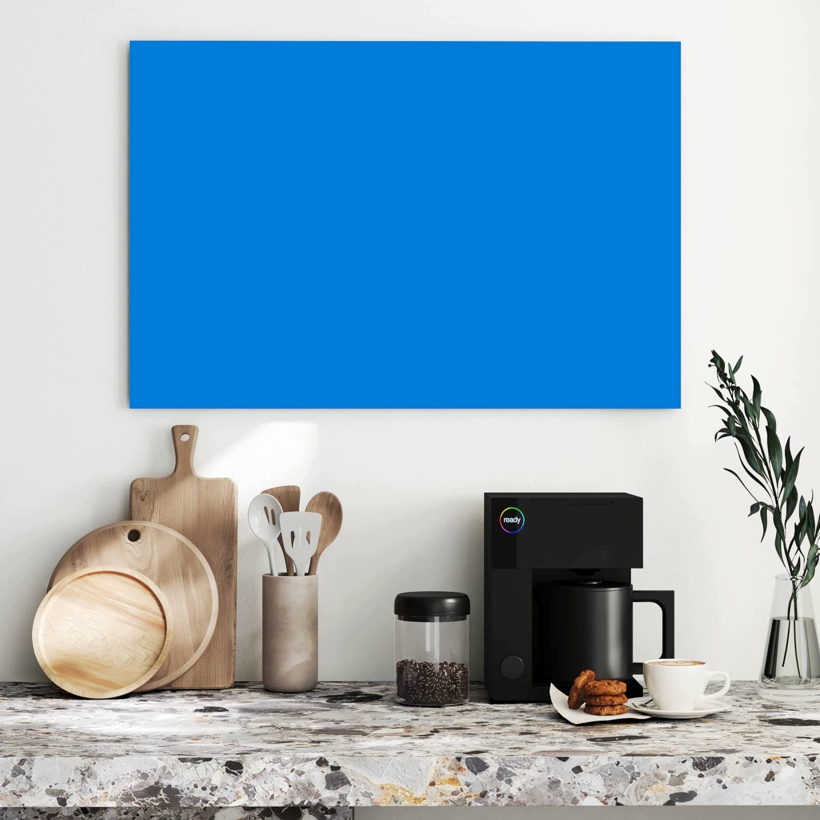 Magnetická tabule – obraz na zeď Světle modré pozadí I | 90 × 60 cm