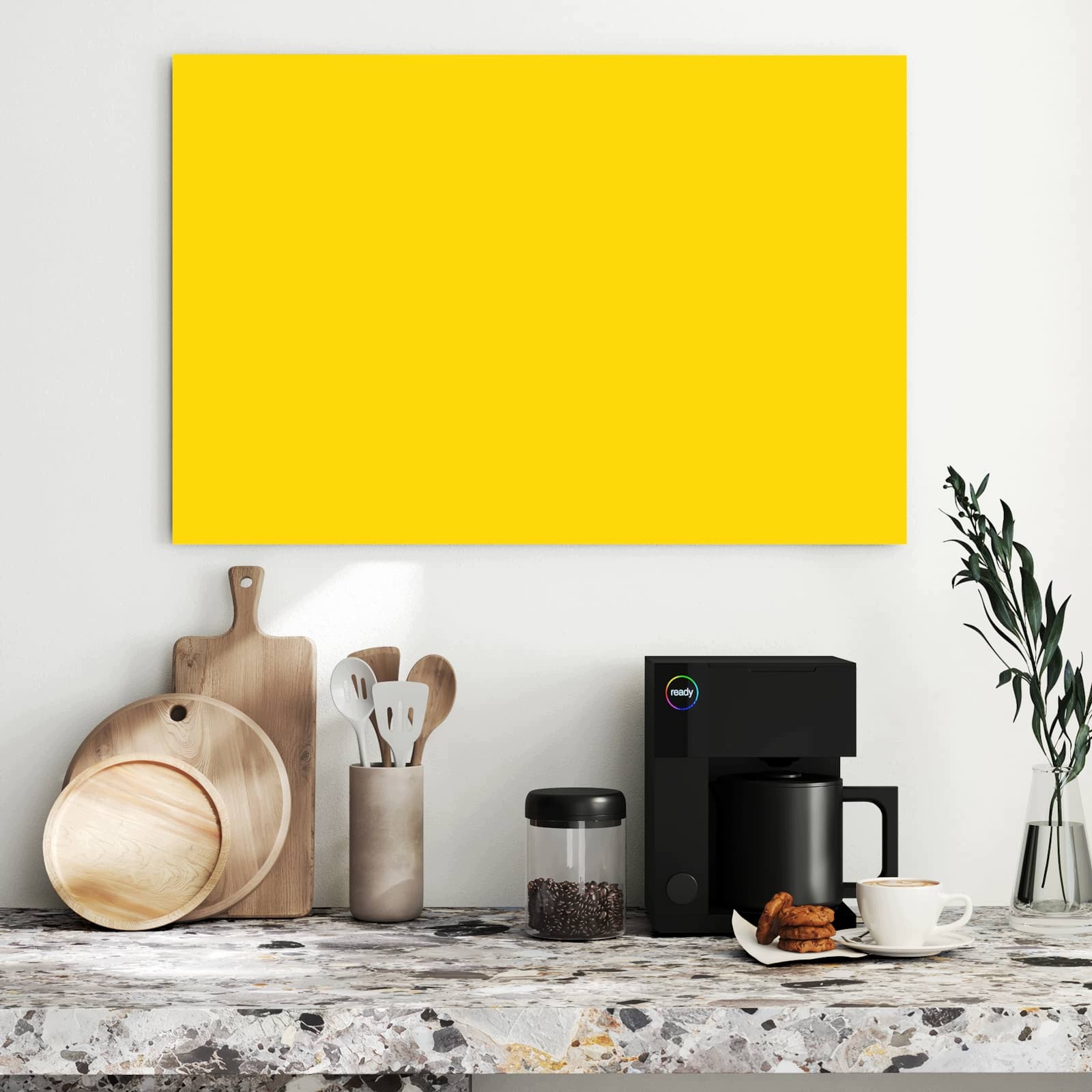 Magnetická tabule – obraz na zeď Oranžové pozadí III | 90 × 60 cm