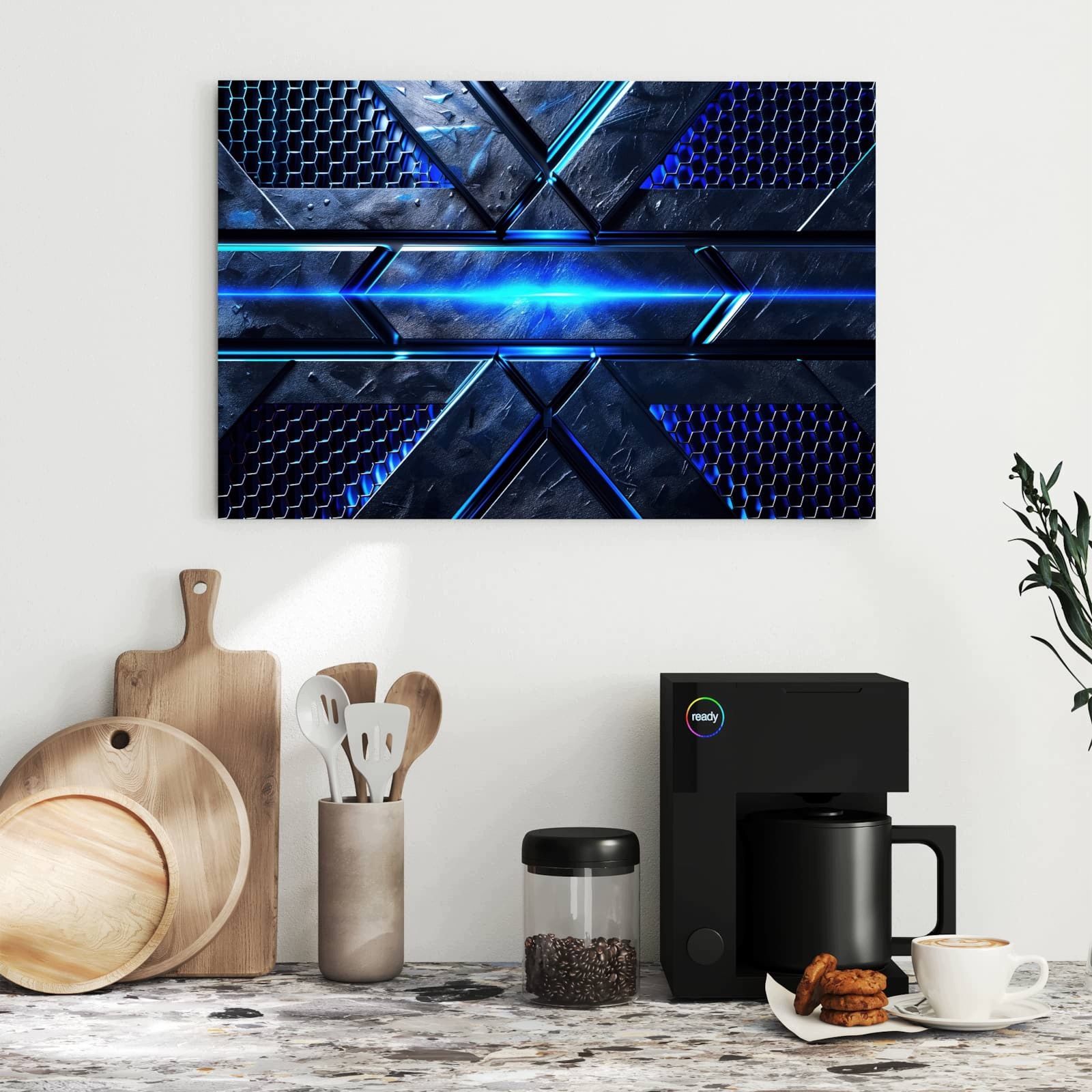 Magnetická tabule – obraz na zeď Futuristický design | 60 × 40 cm
