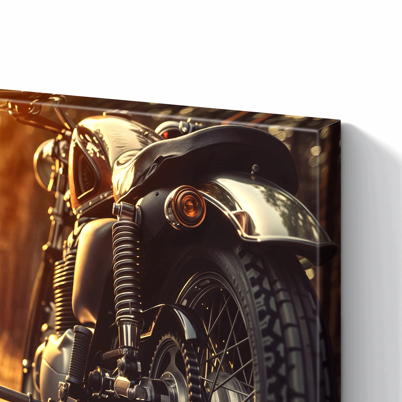 Magnetická tabule – obraz na zeď Slunce na motocyklu | 60 × 40 cm
