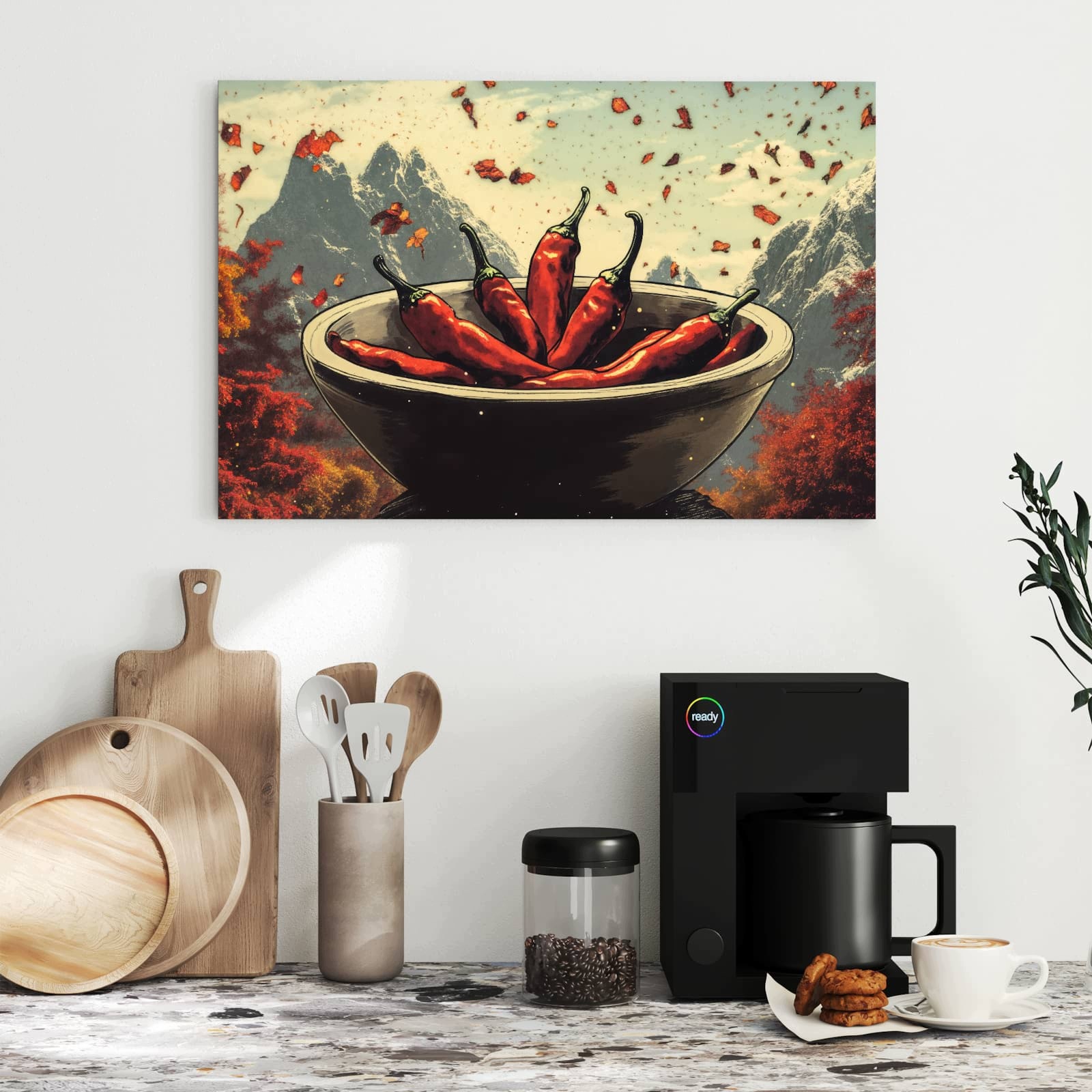 Magnetická tabule – obraz na zeď Čerstvé chilli papričky | 60 × 40 cm